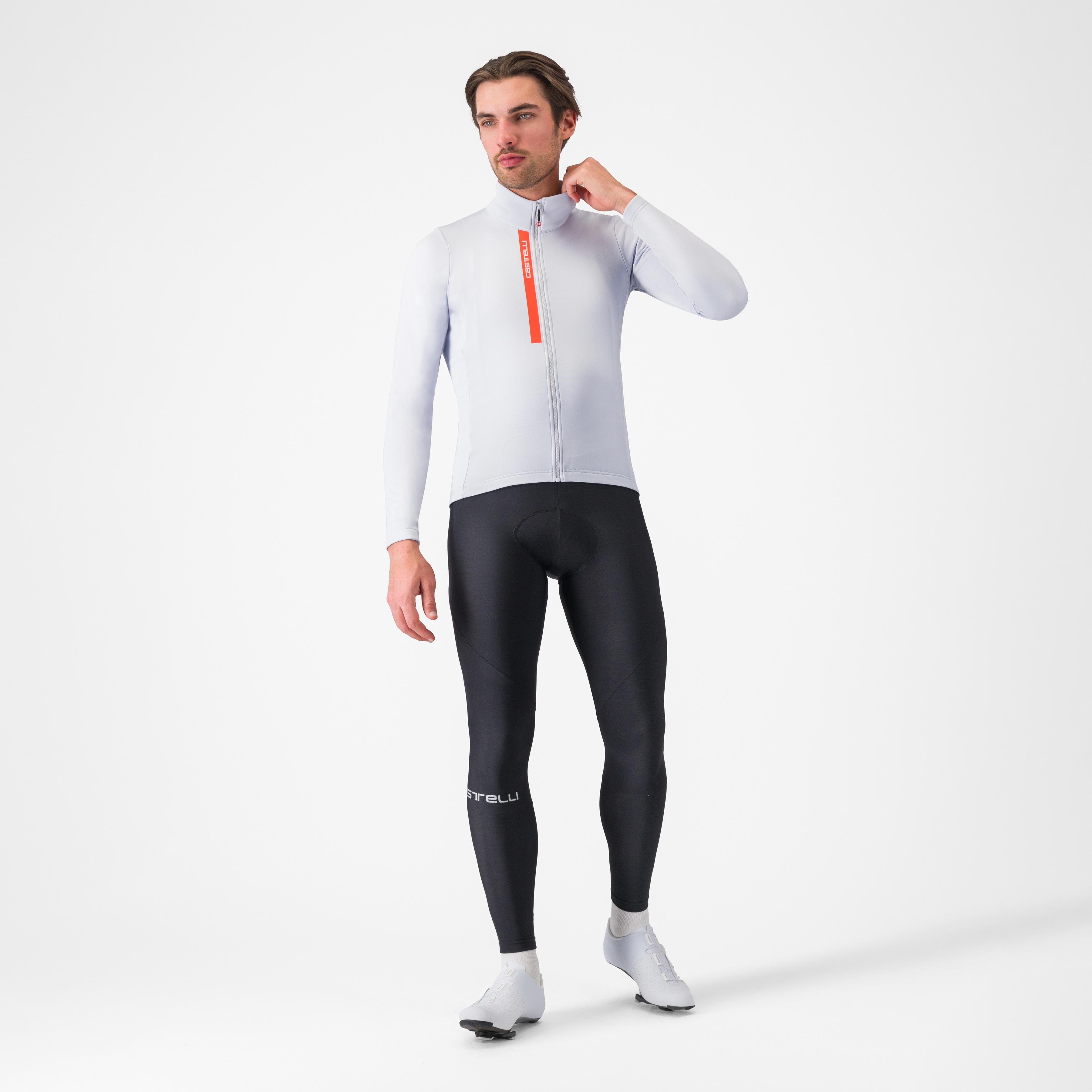 Entrata thermal jersey - silver gray/brilliant orange - castelli