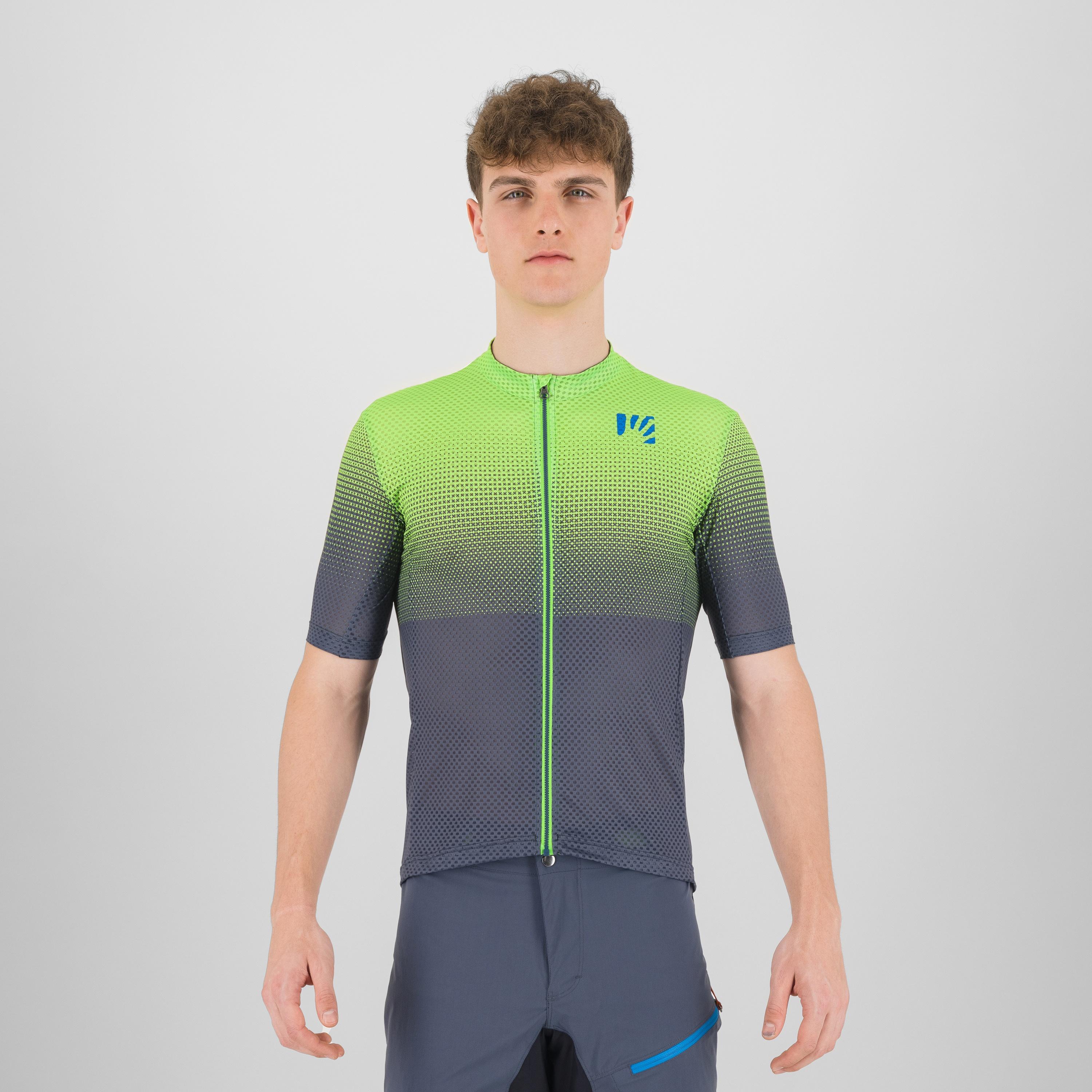 Val viola jersey - ombre blue/green fluo/indigo - karpos