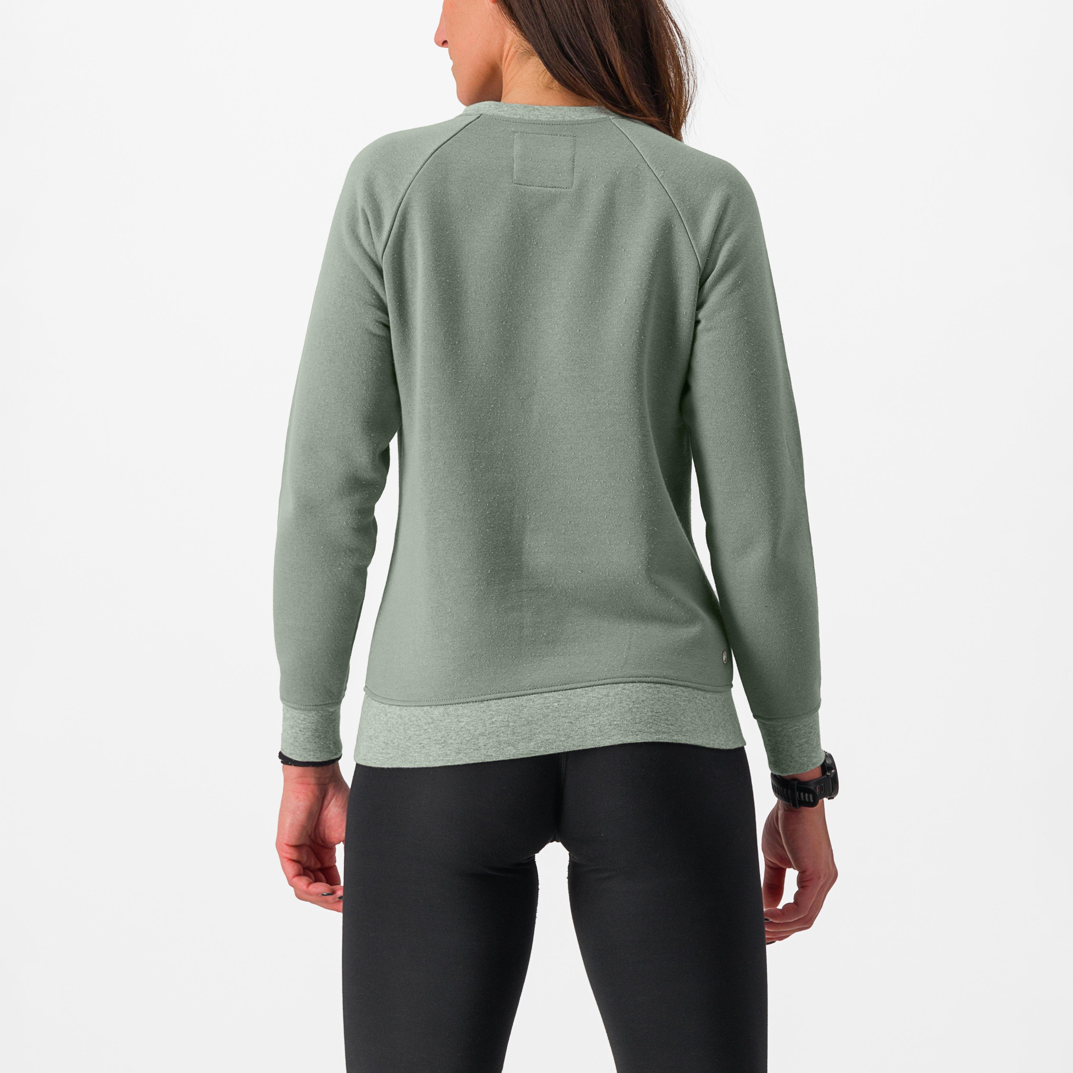Logo w sweatshirt - defender green - castelli