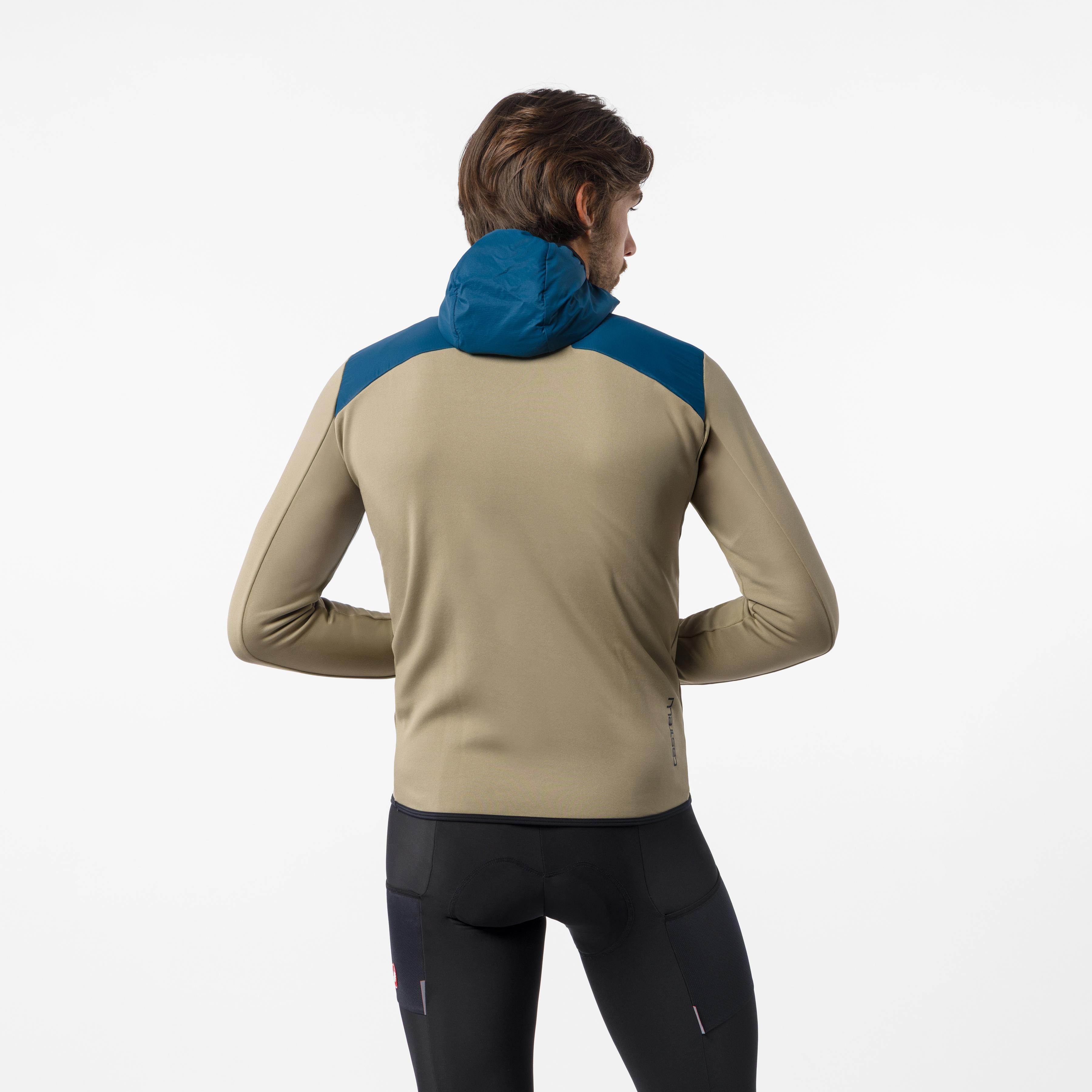 Unltd roam hoodie - olive green/teal blue - castelli