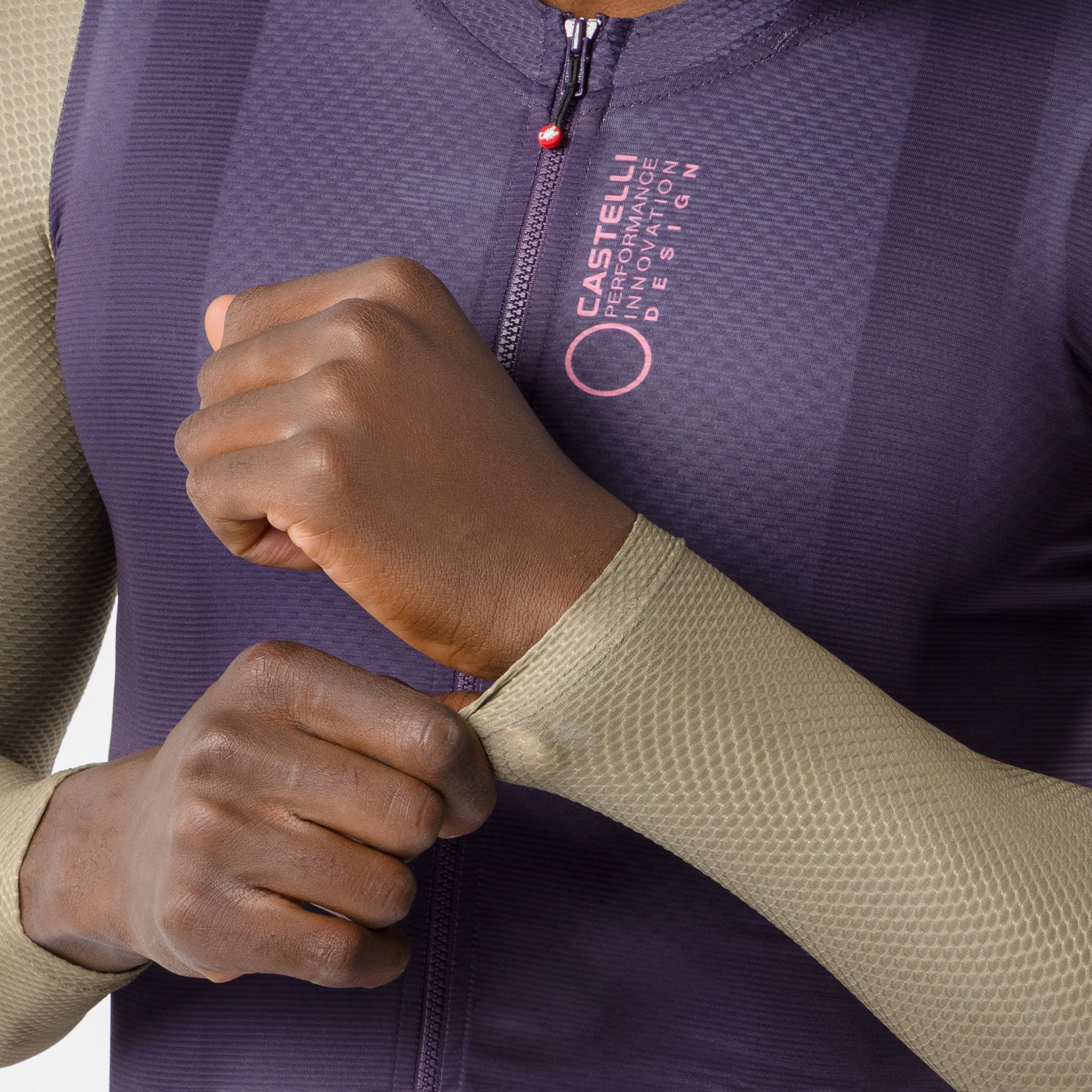 Corretto ls jersey - night shade/elmwood-rosa giro - castelli