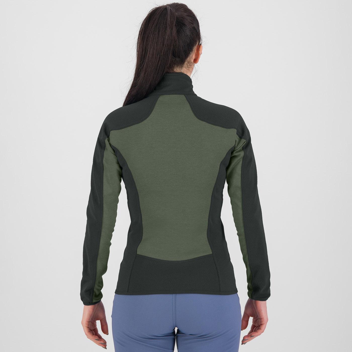 Odle w  fleece - thyme/black sand - karpos