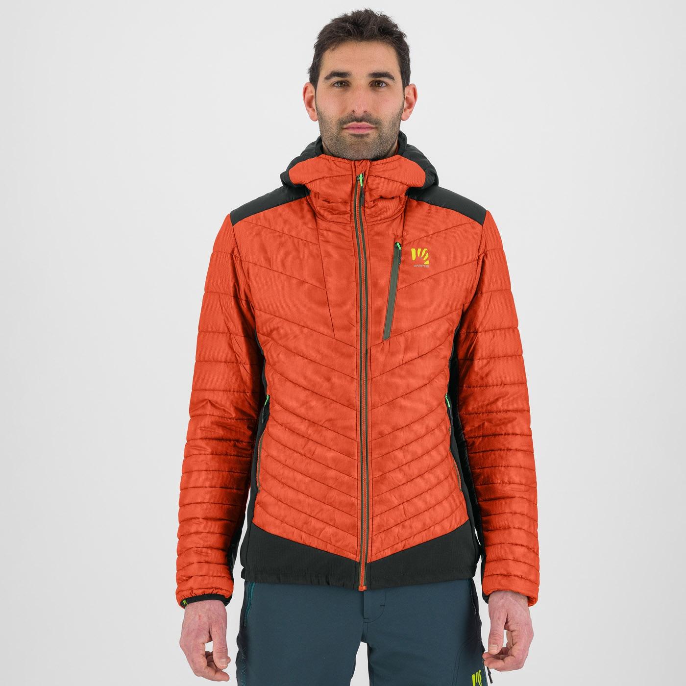 Pian longhi jacket - spicy orange/black - karpos