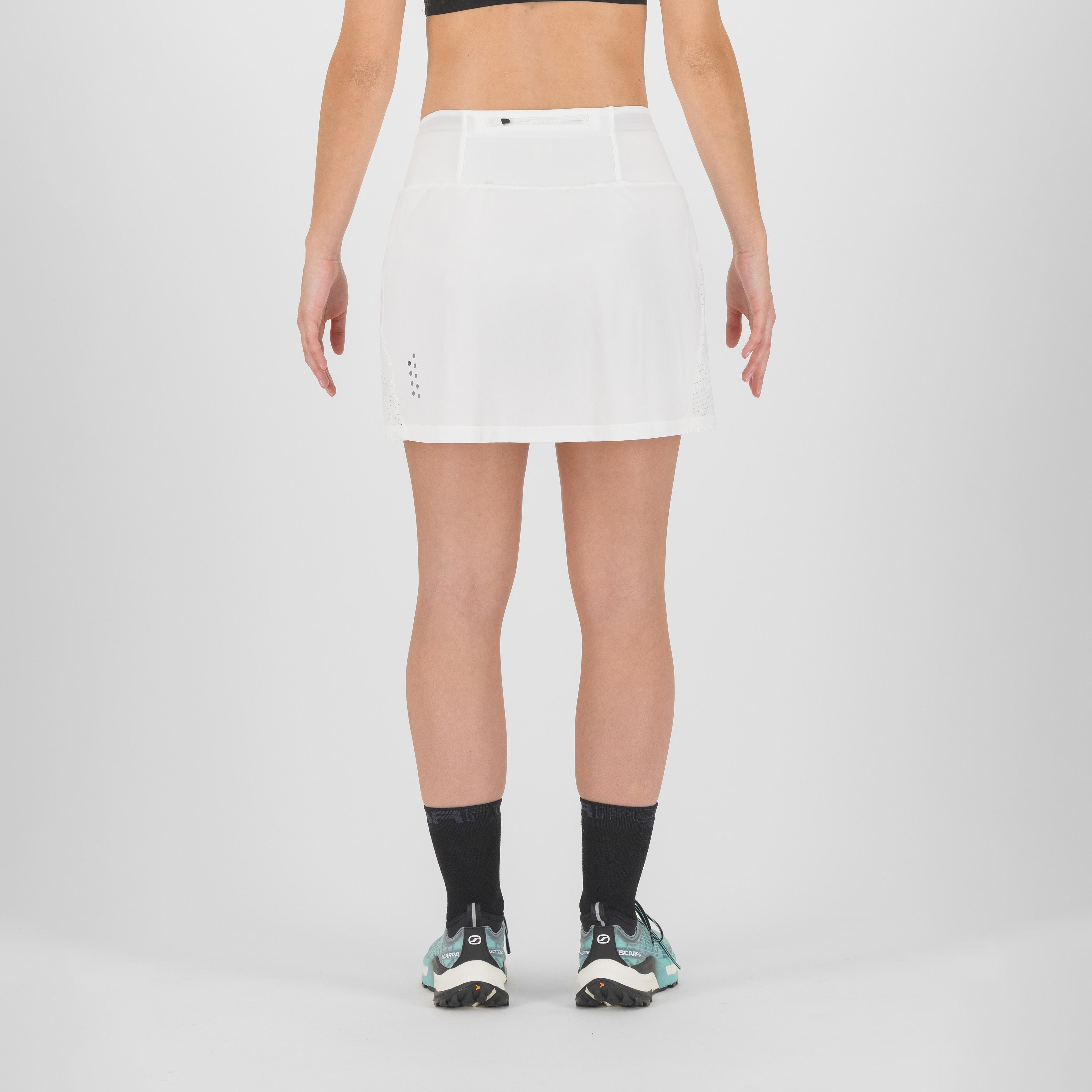 Lavaredo run skirt - bright white - karpos
