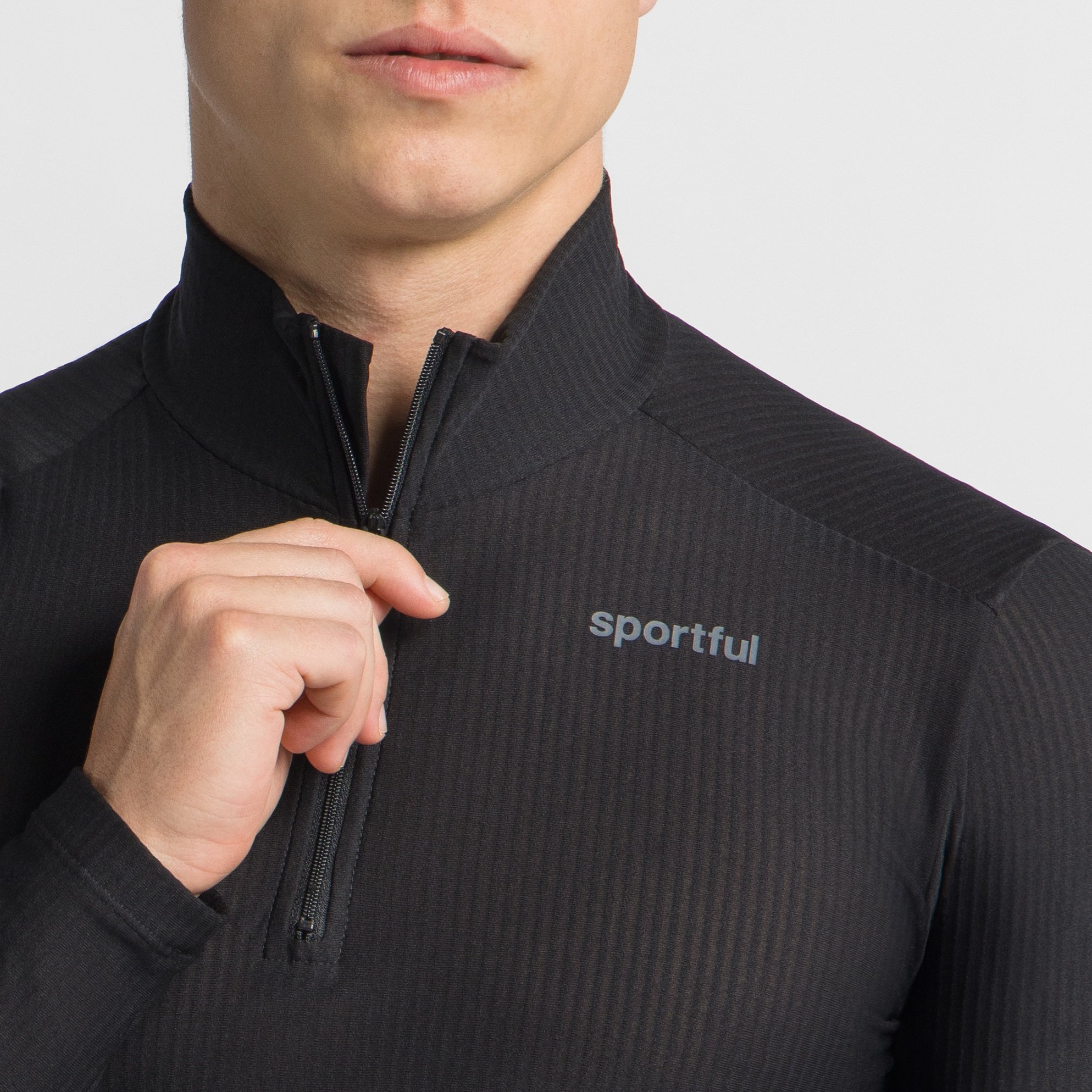 Winter tee halfzip - black - sportful