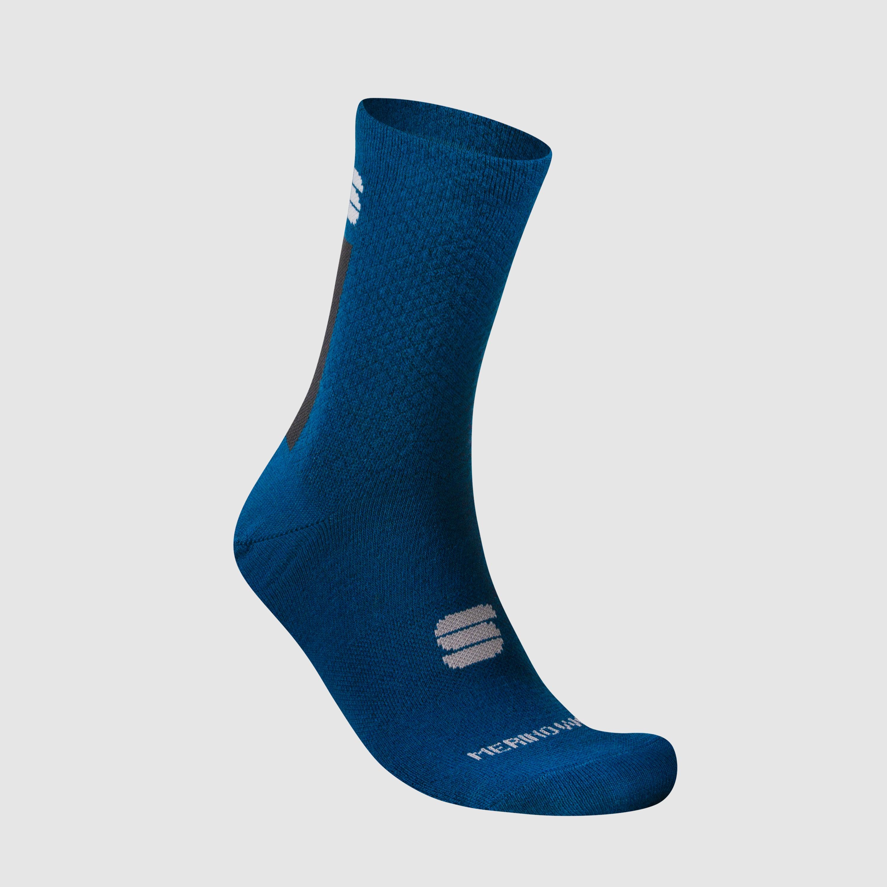 Wool woman 16 socks - teal blu black - sportful