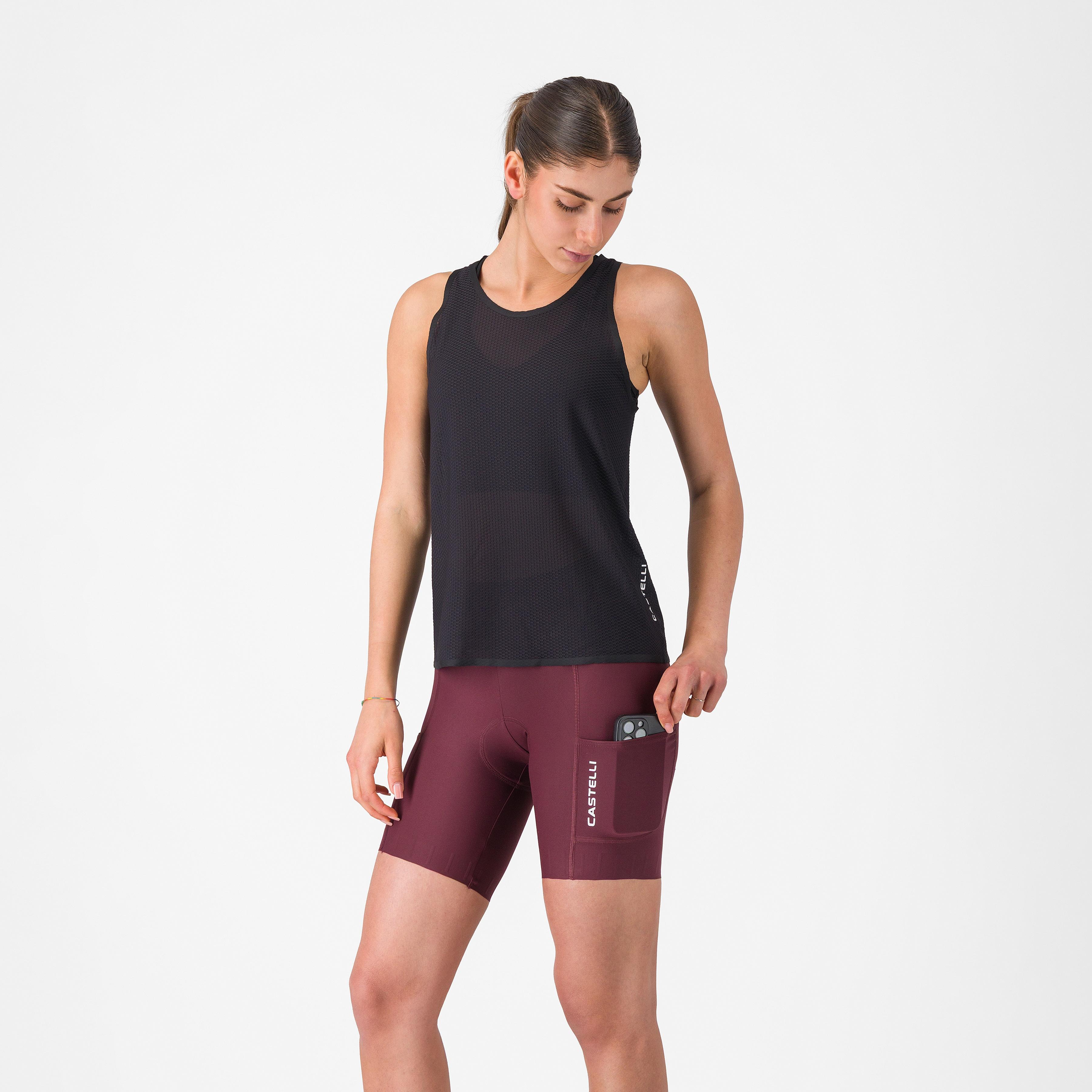 Comfort travel short - deep bordeaux - castelli