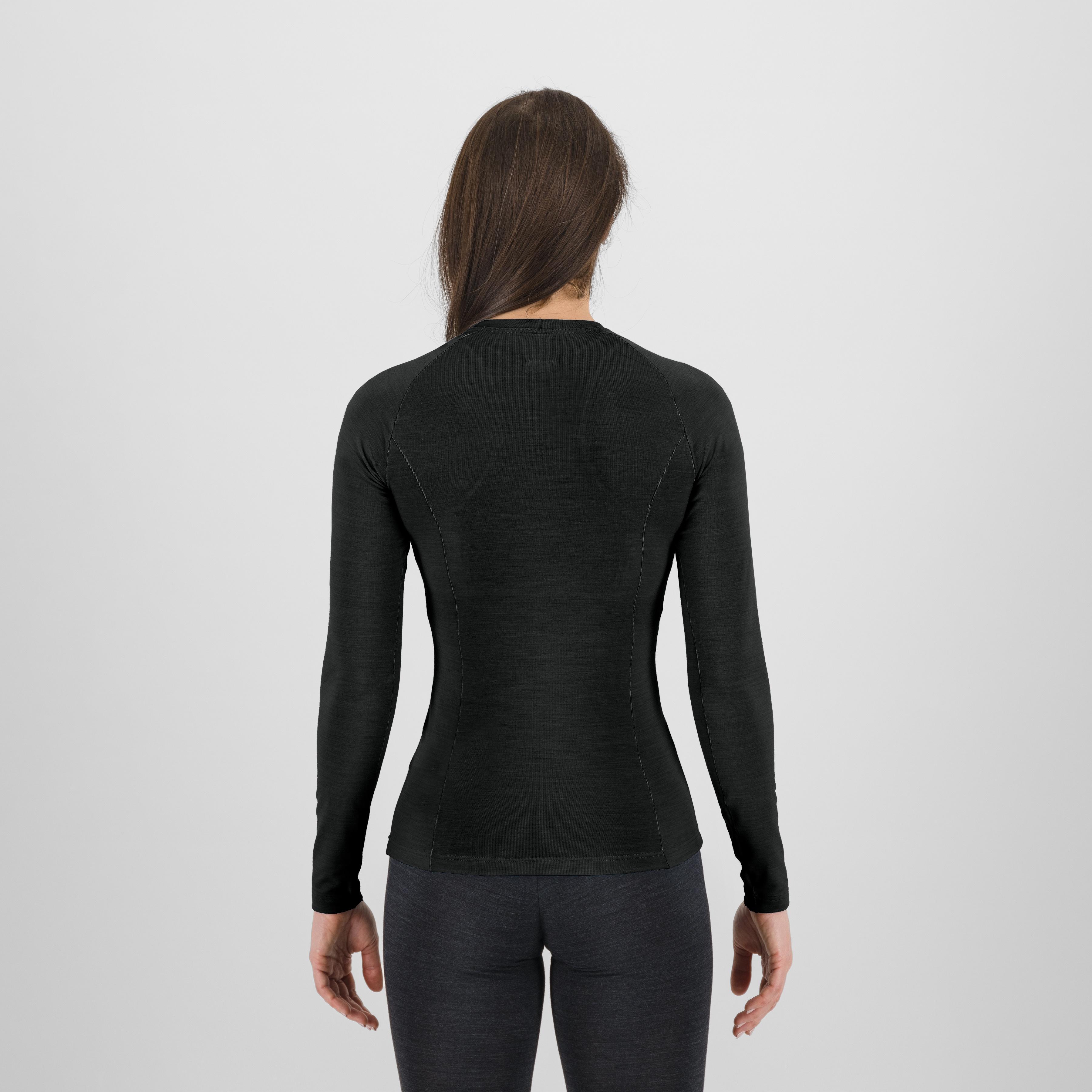 Dinamico merino 180  w jersey ls - black - karpos