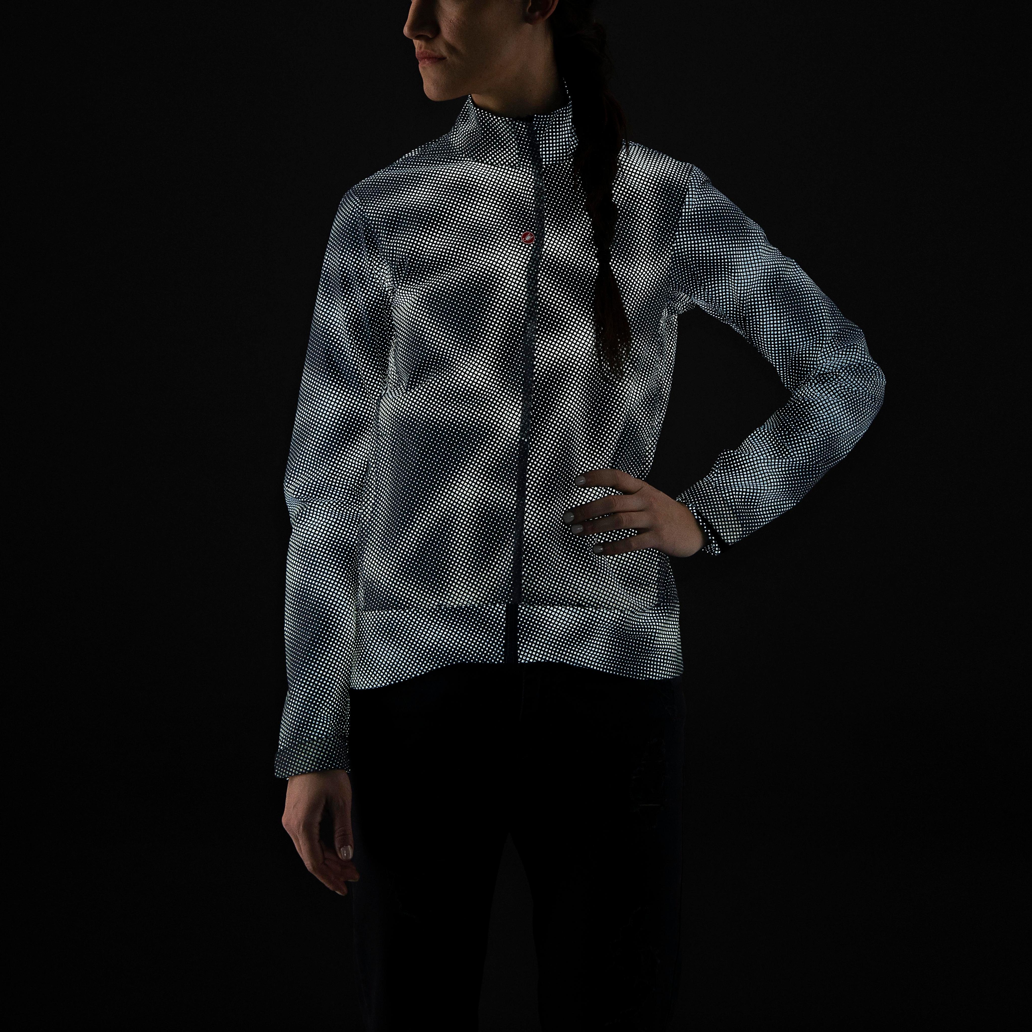 Commuter w reflex jacket - light black - castelli