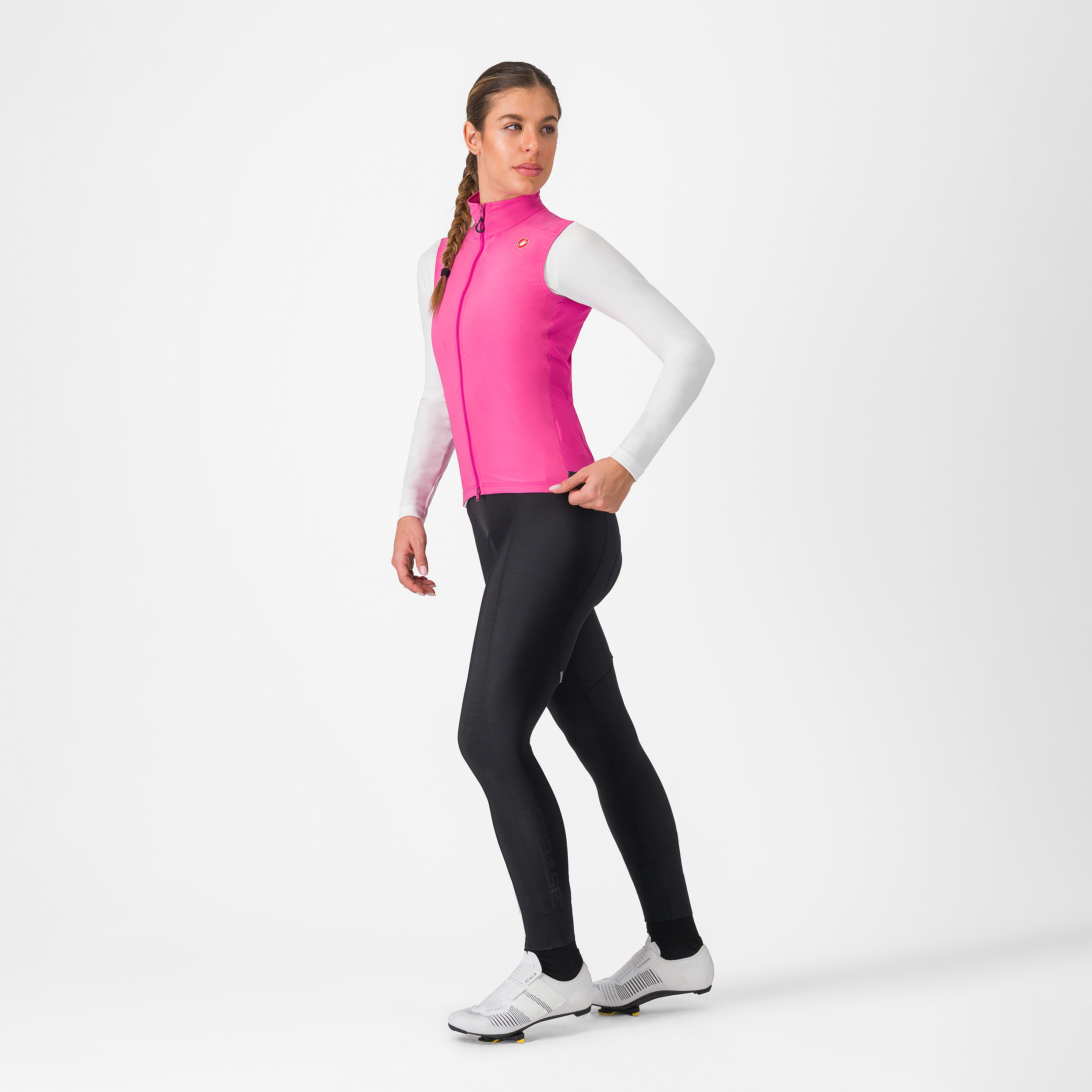 Espresso w vest - violet pink/dark gray - castelli