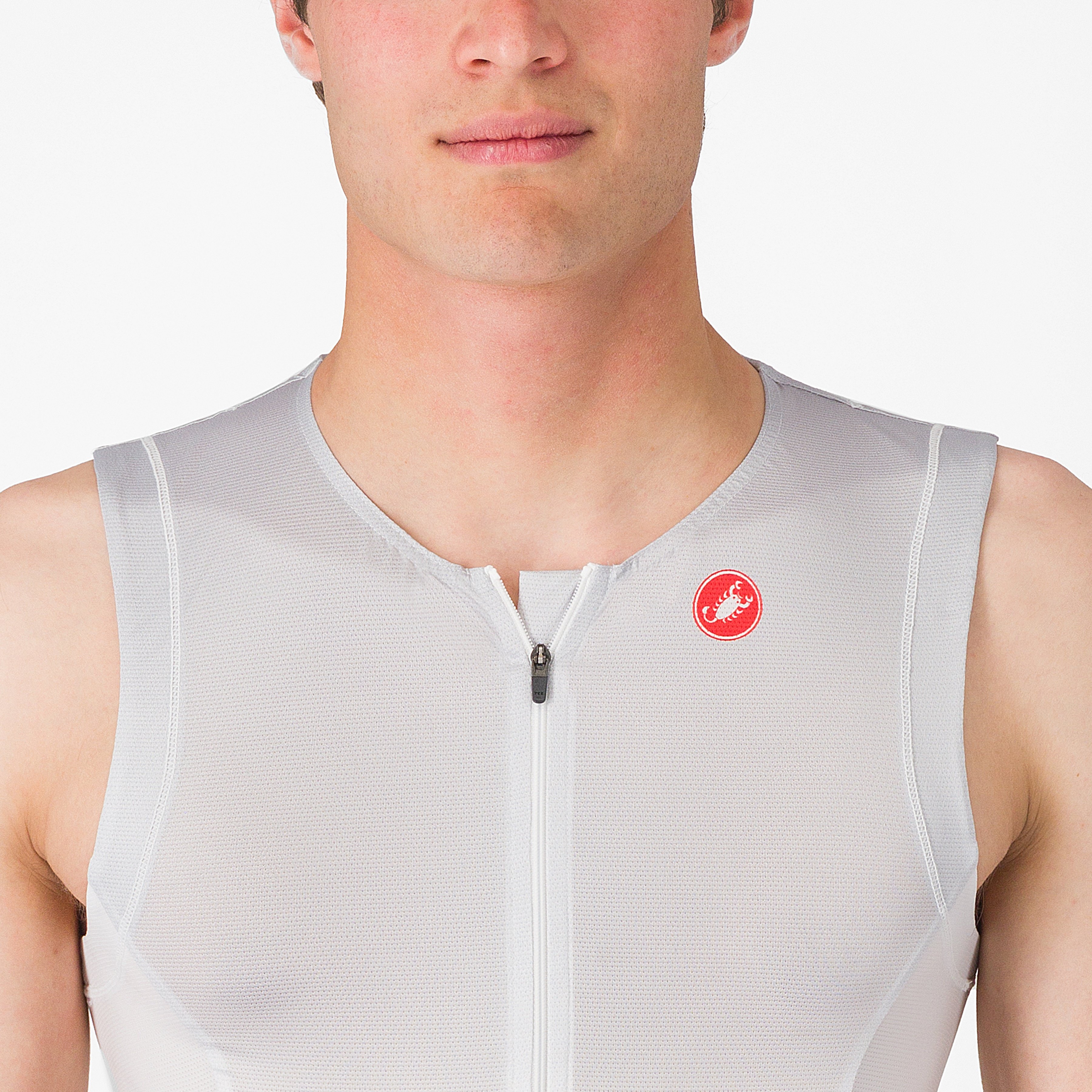 Free speed 3 top - white/silver gray - castelli