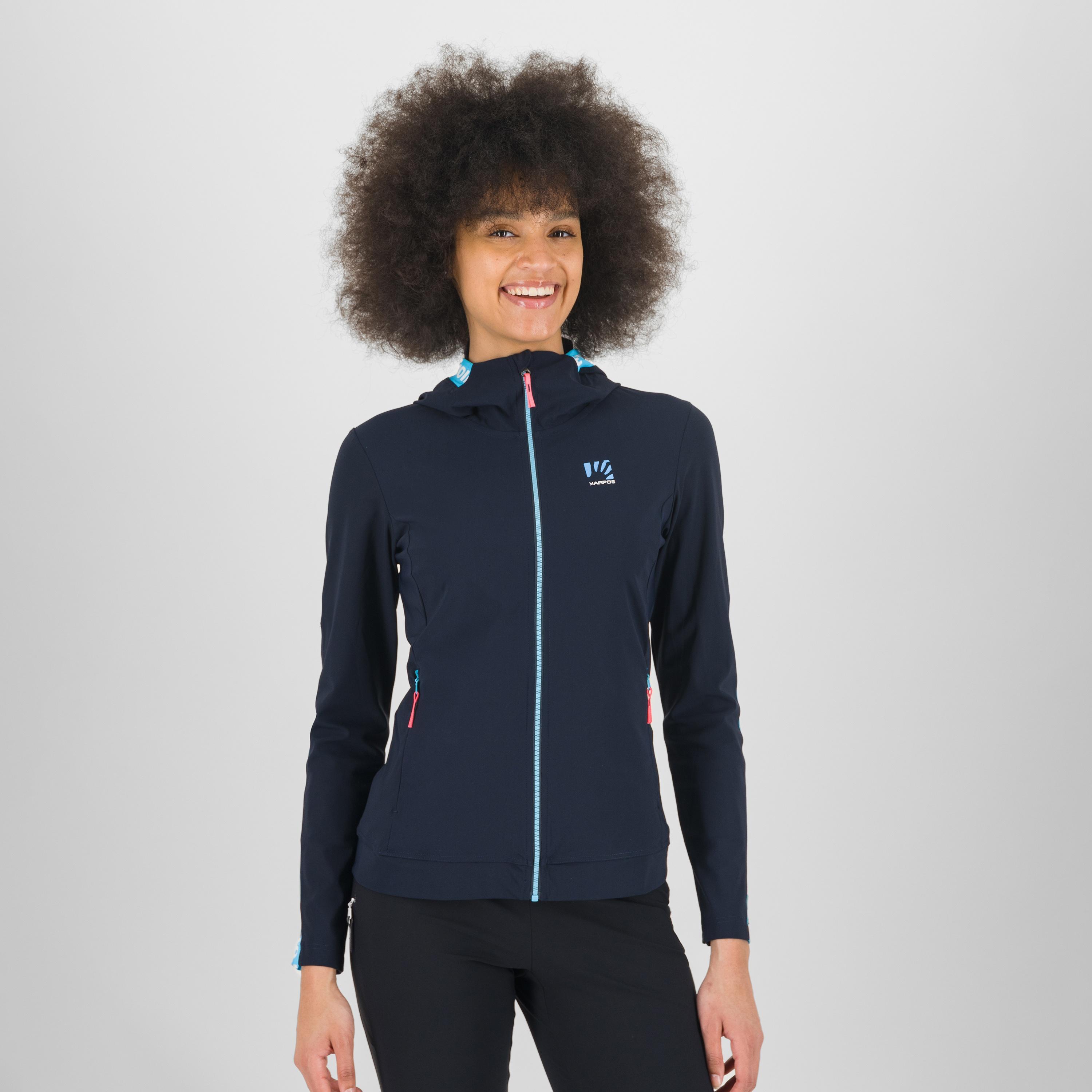 Easyfrizz w full-zip hoodie - sky captain/blue atoll - karpos