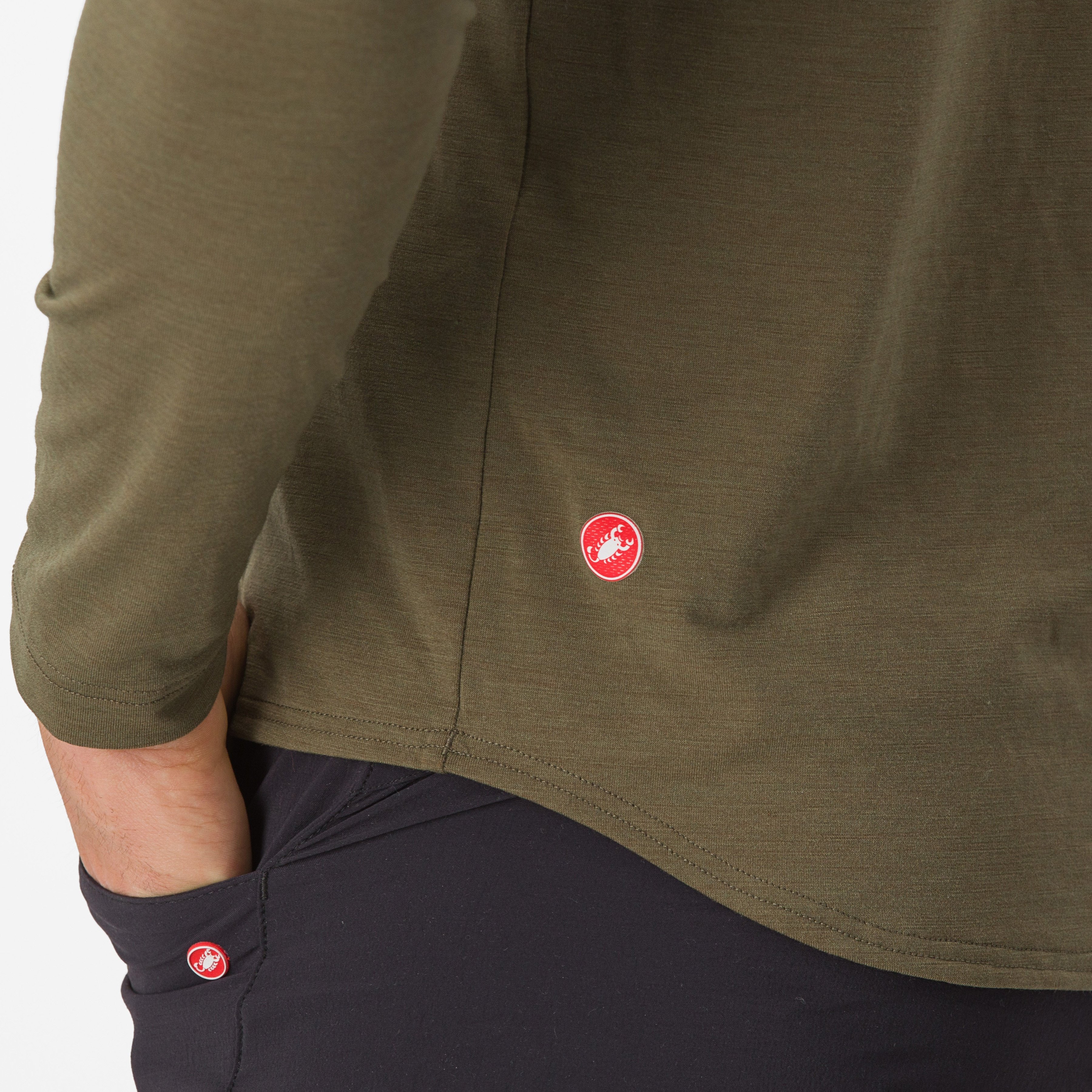 Unlimited merino long sleeve - tarmac/goldenrod - castelli