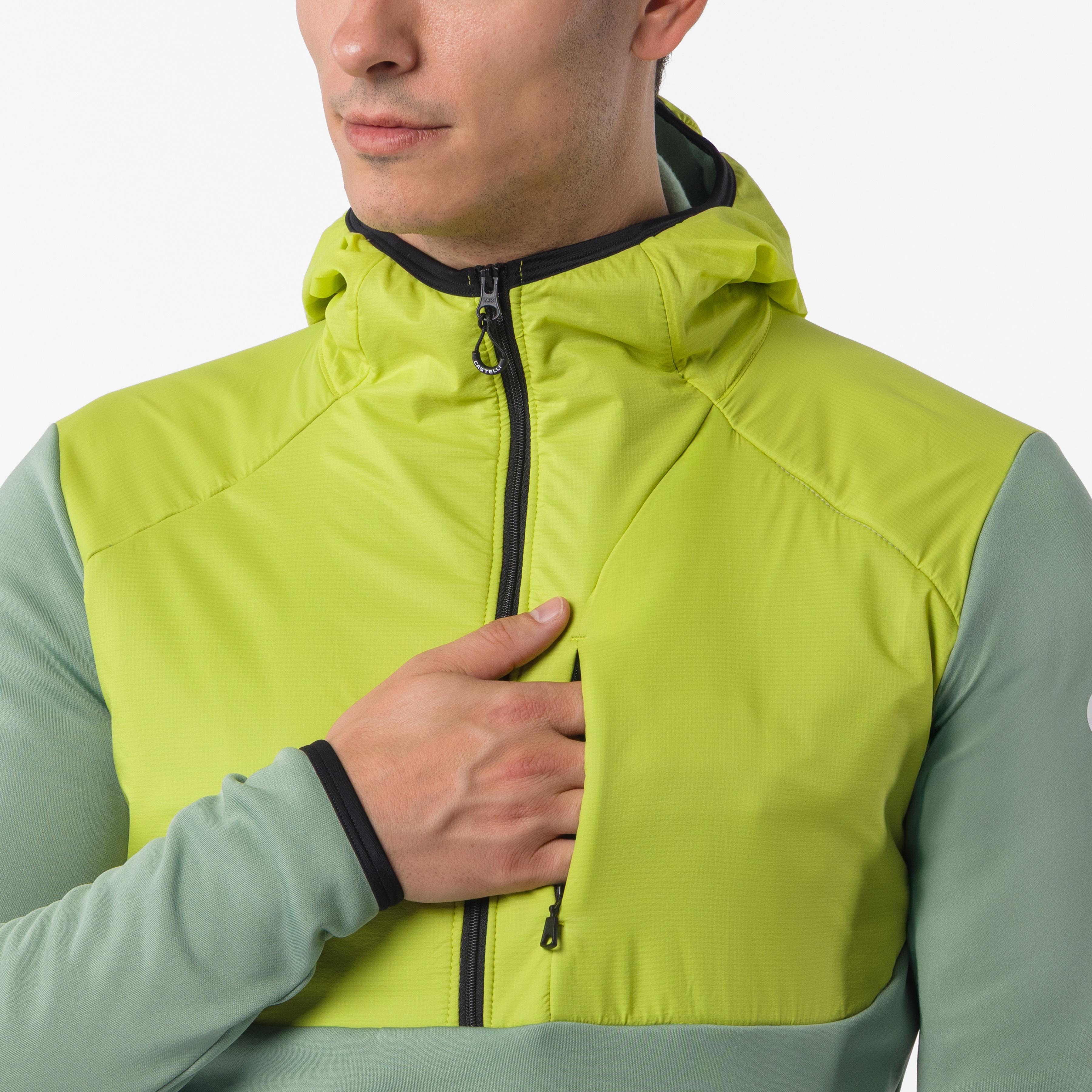 Unltd roam hoodie - green pepper/kiwi - castelli