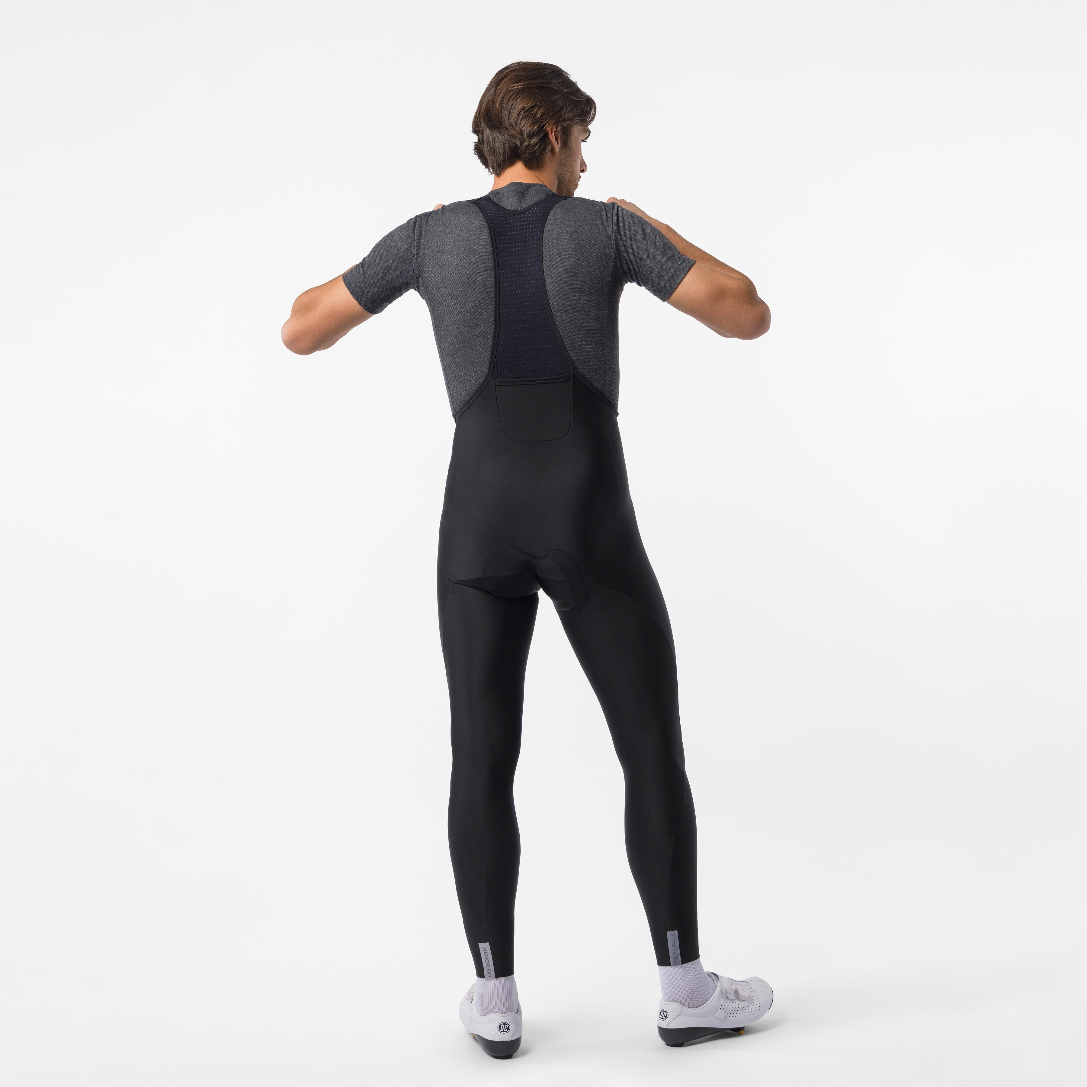 Nano rain bibtight - black - castelli
