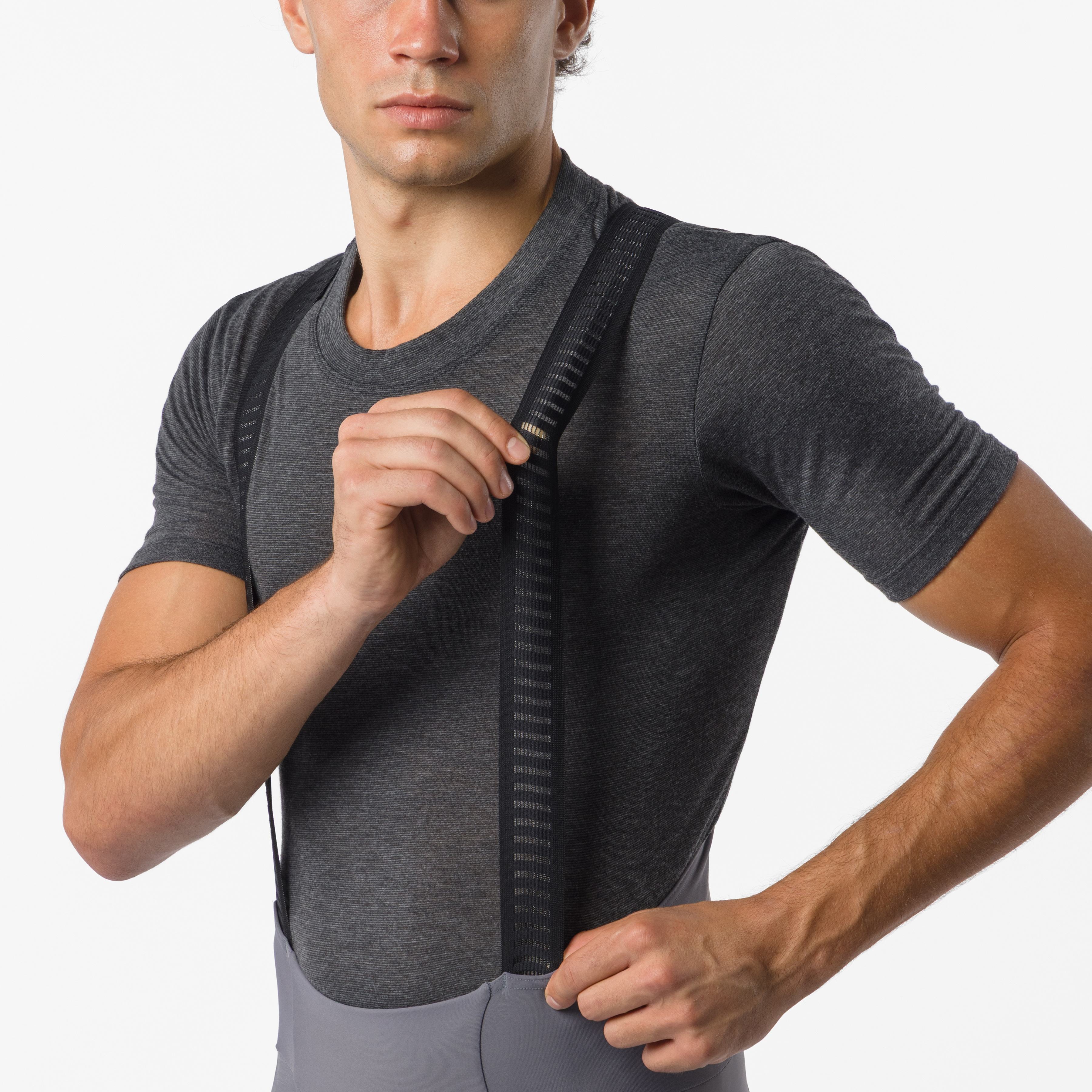 Espresso thermal bibshort - smoky gray - castelli
