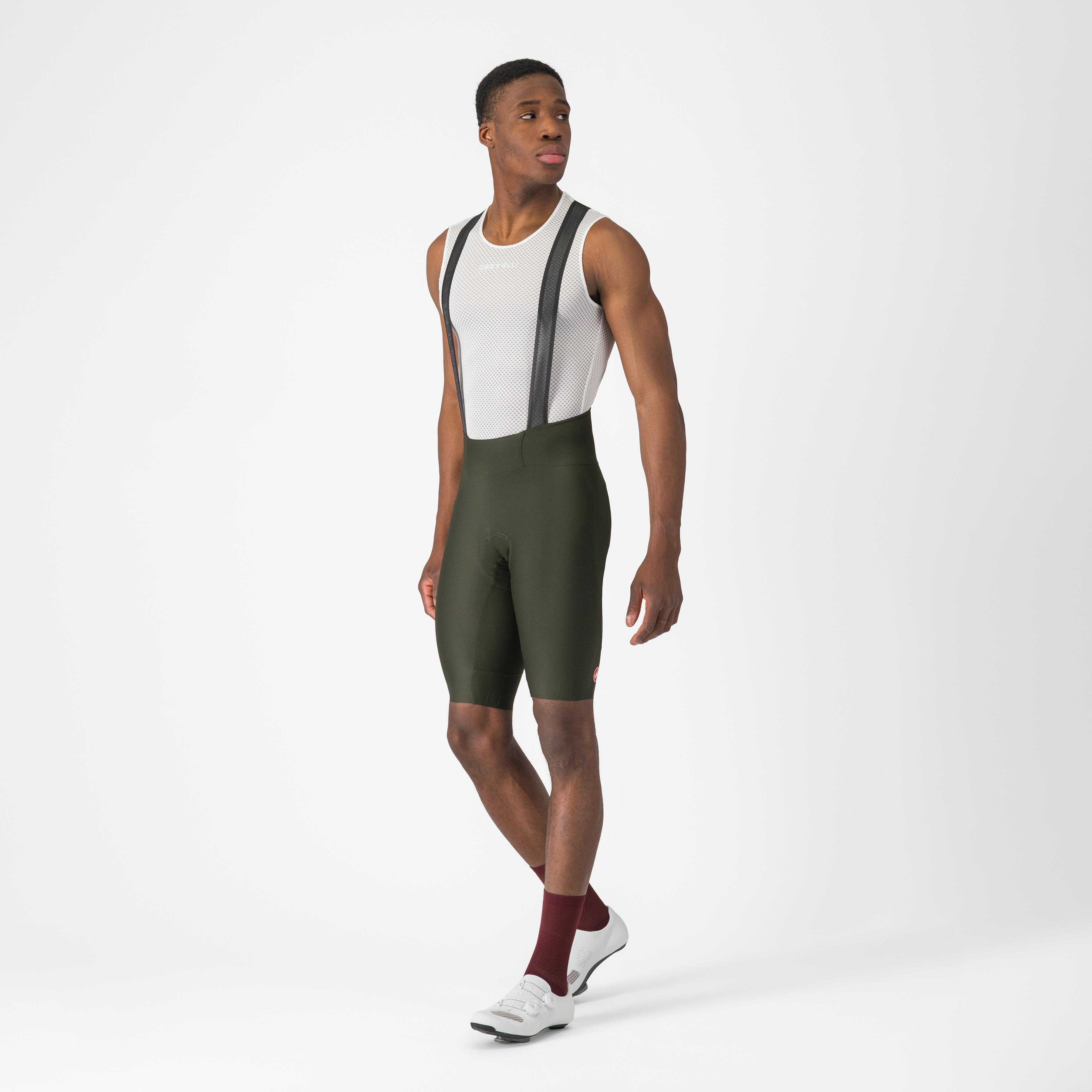 Espresso bibshort - deep green - castelli