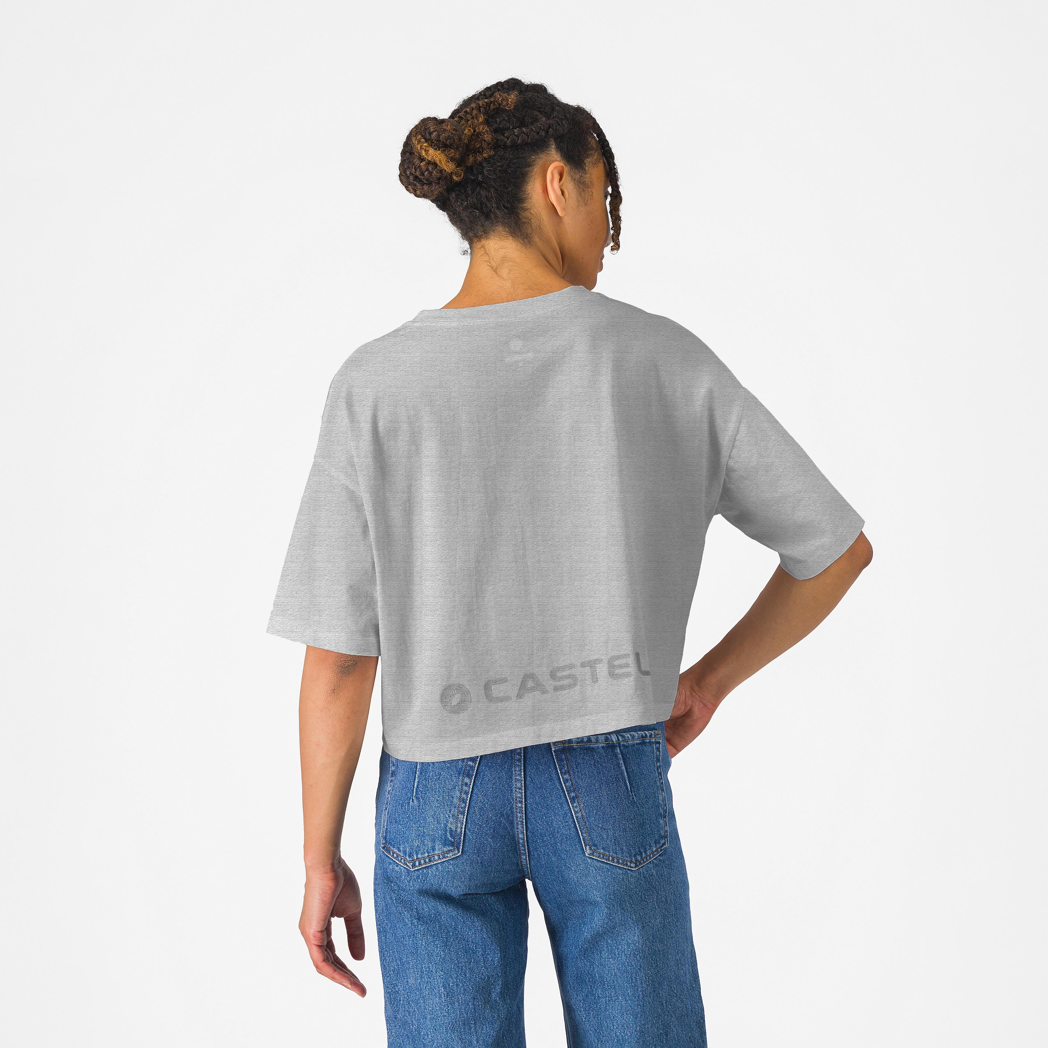 Logo w tee - melange gray - castelli