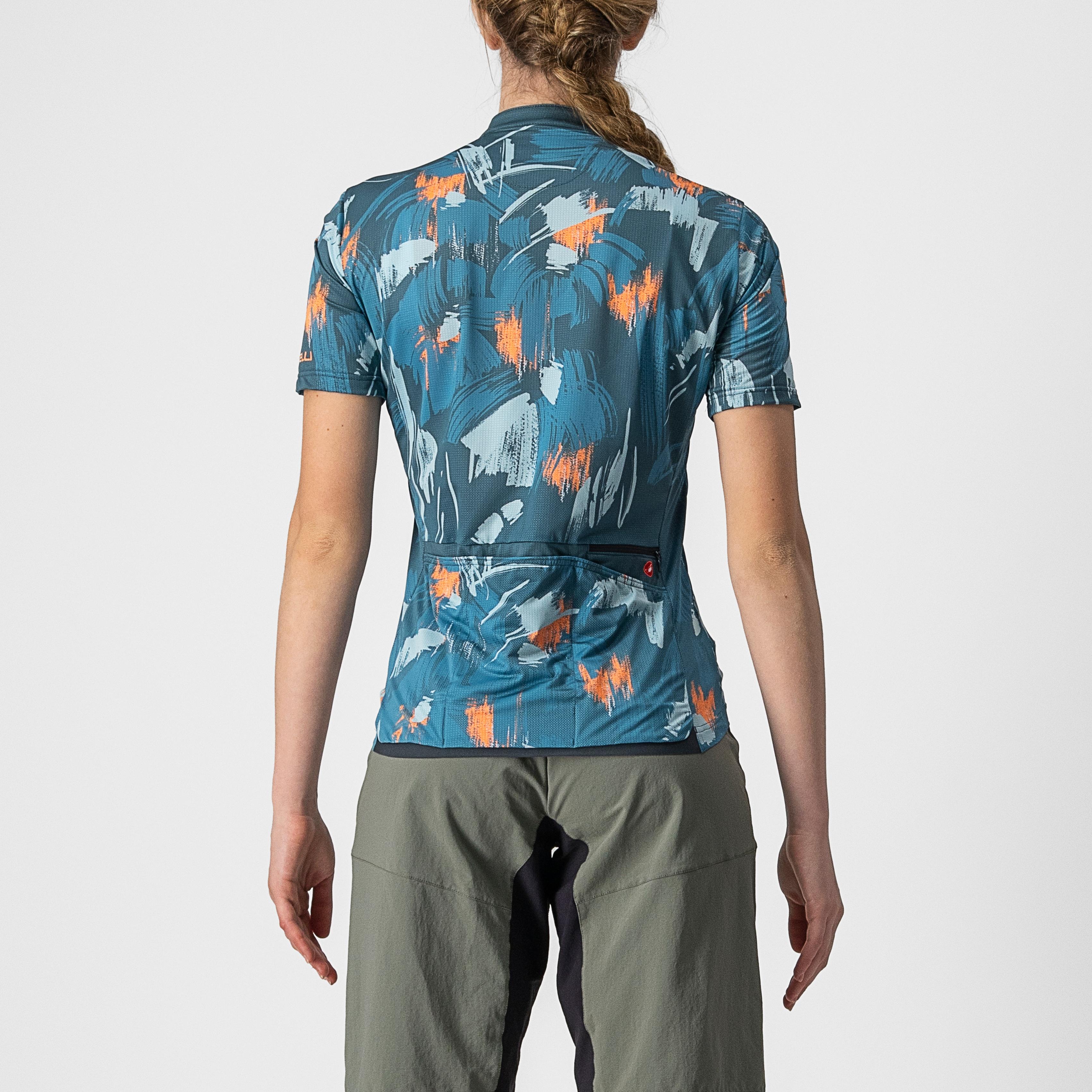 Unltd sentiero jersey - dark teal/coral flash - castelli
