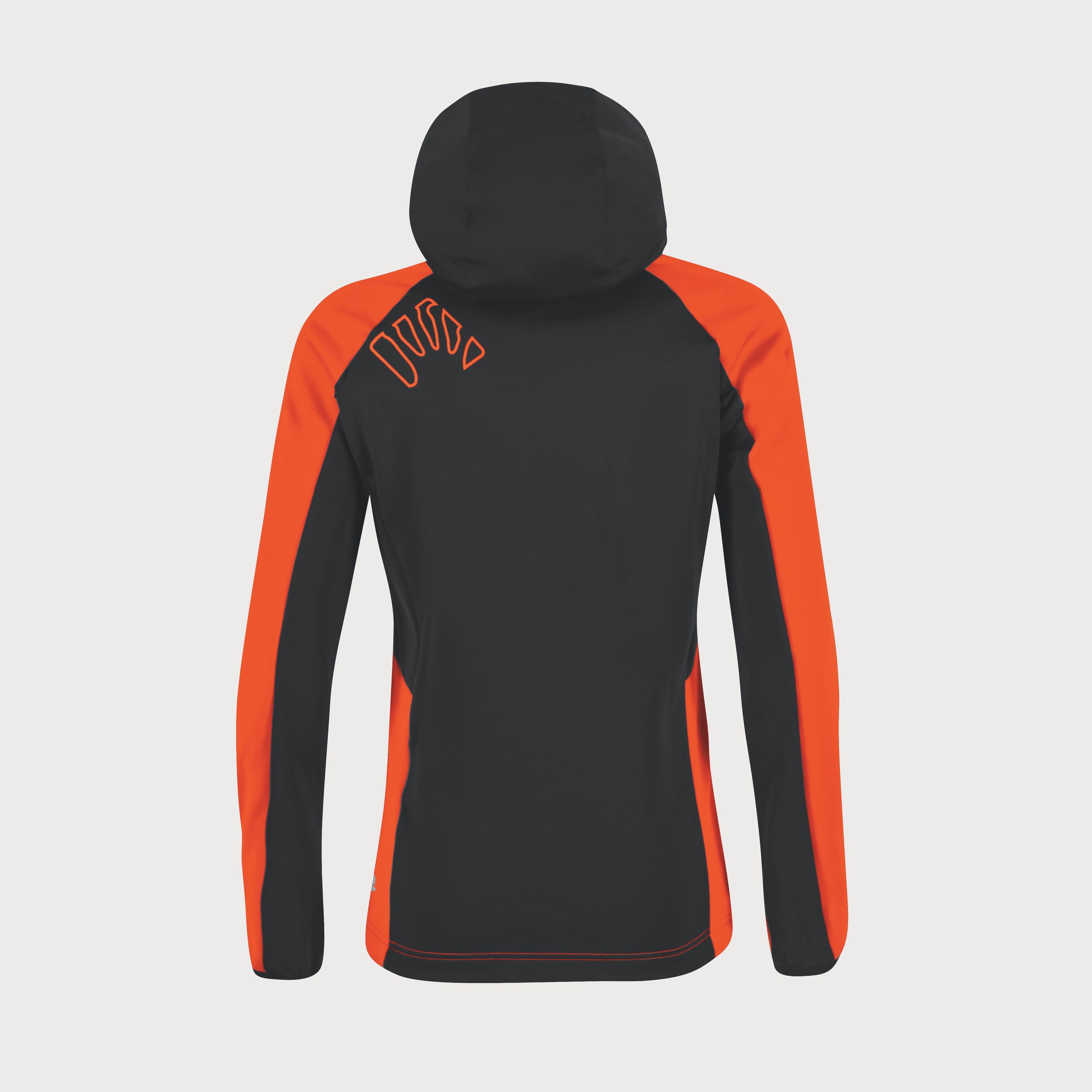 Lavaredo kid winter jkt - tomato/black - karpos