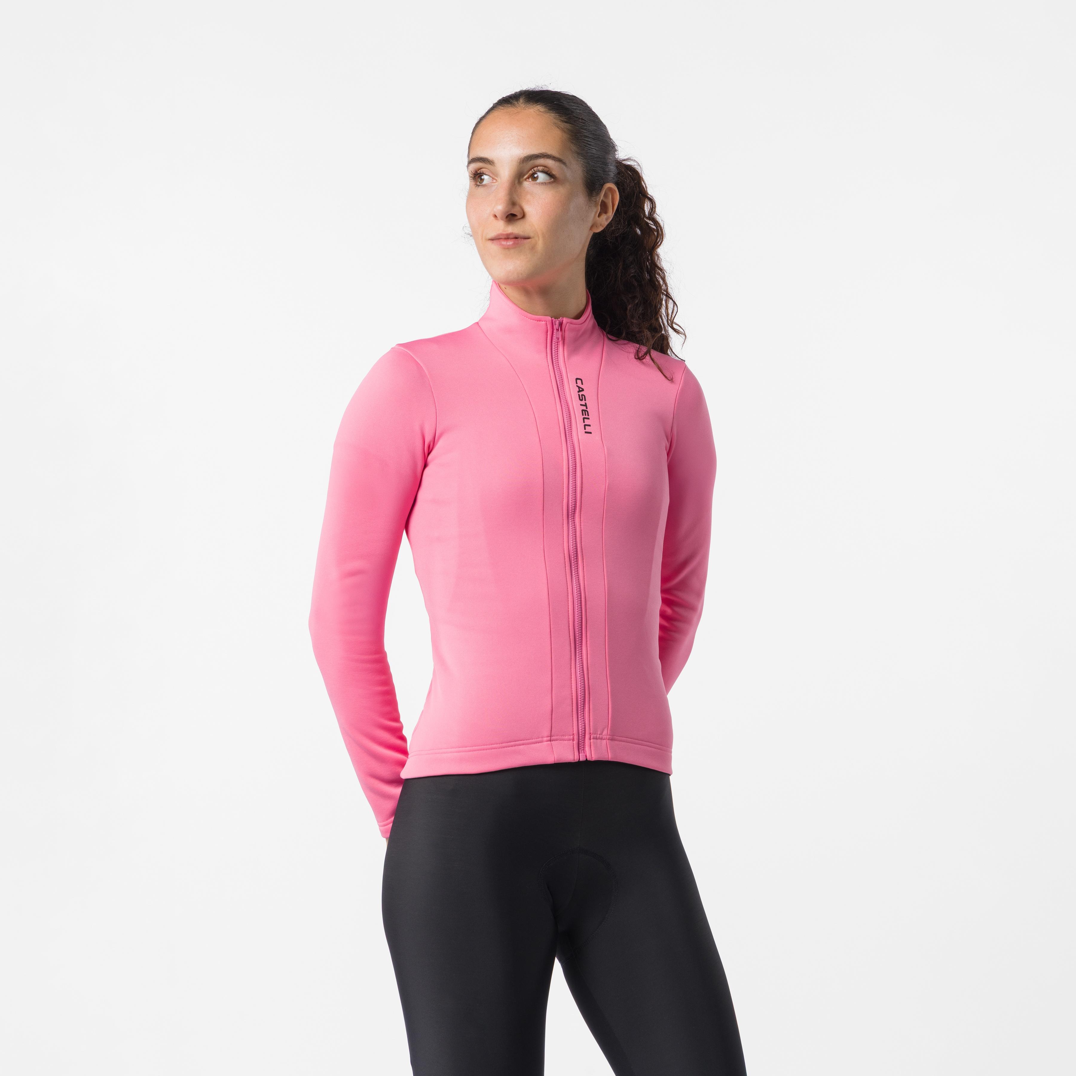 Sinergia 3 jersey fz - rosa giro - castelli