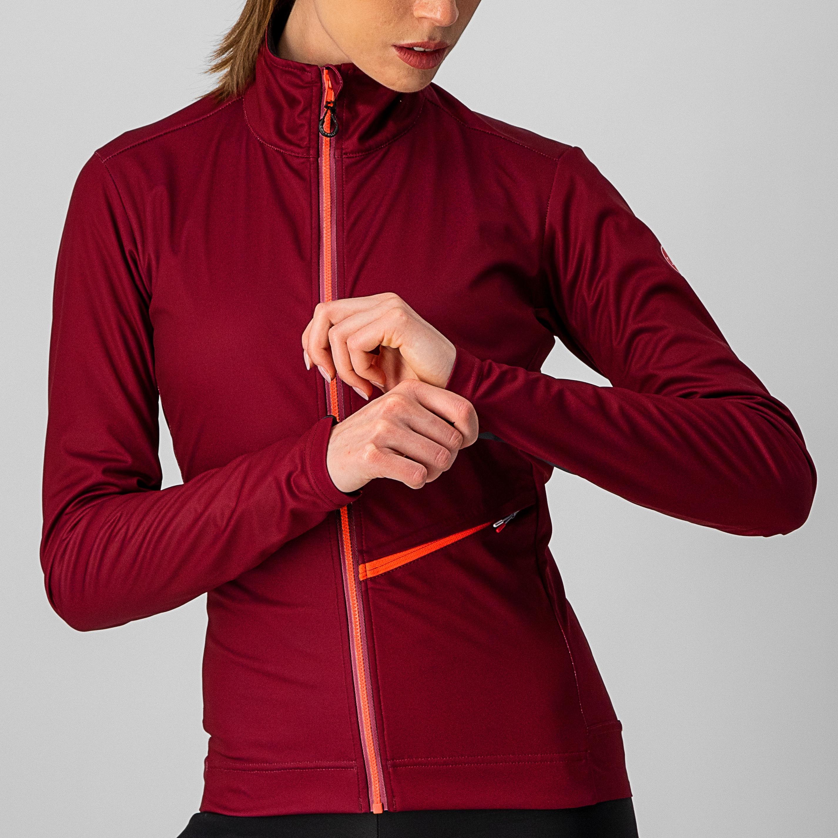Go w jacket - bordeaux/brilliant pink - castelli