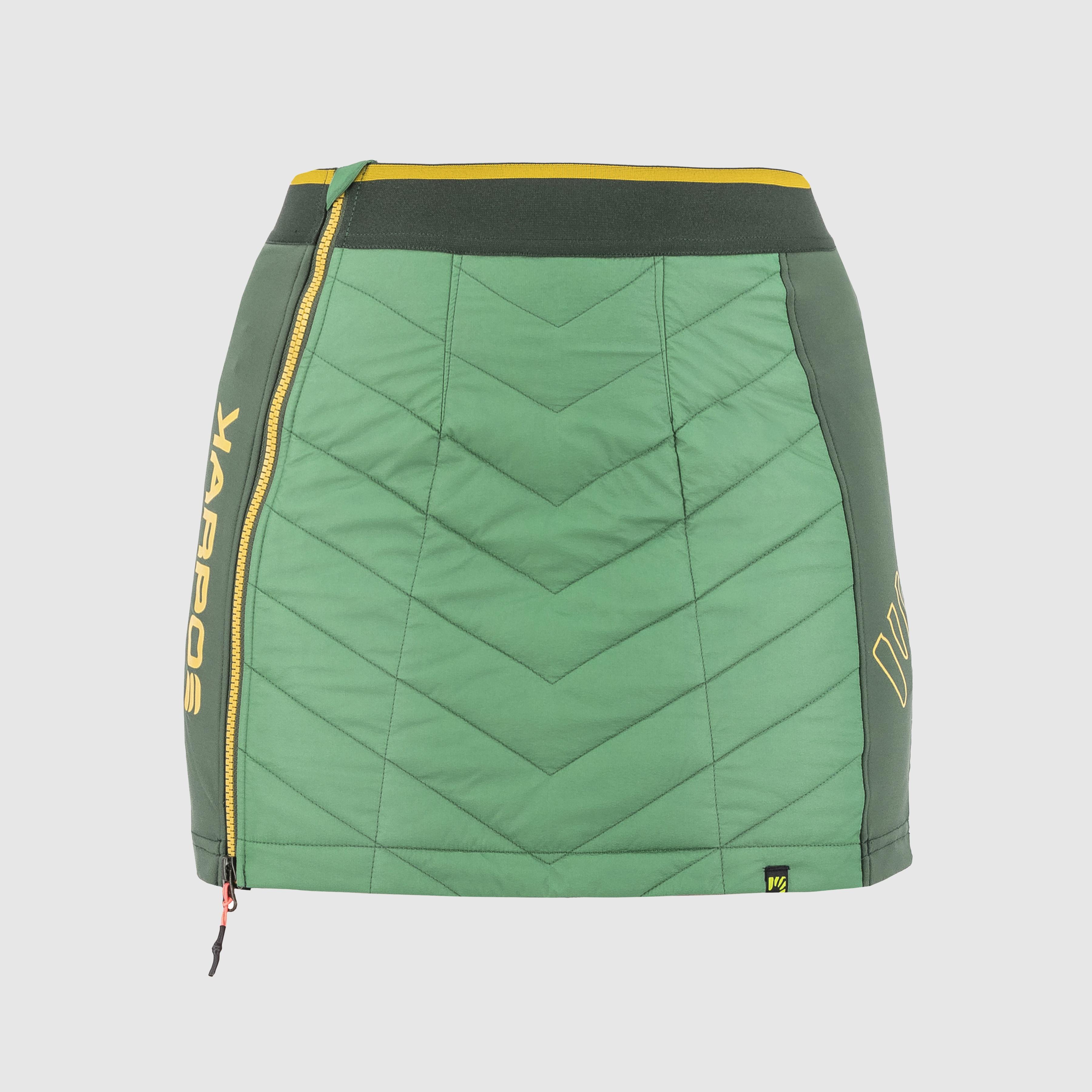 Alagna plus evo w skirt - frosty s/jungle green - karpos