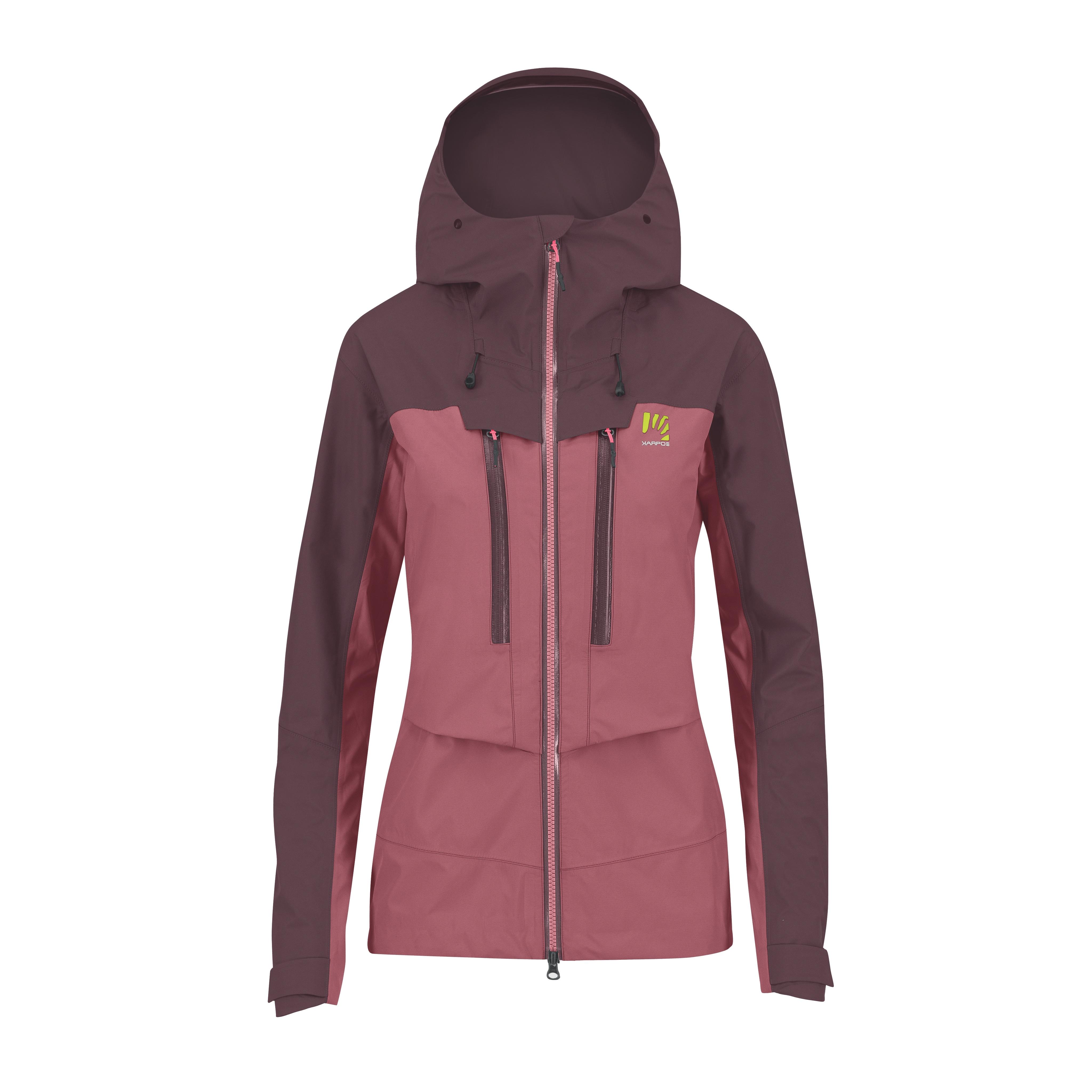 Midi shell w jacket - deco rose/huckleberry - karpos