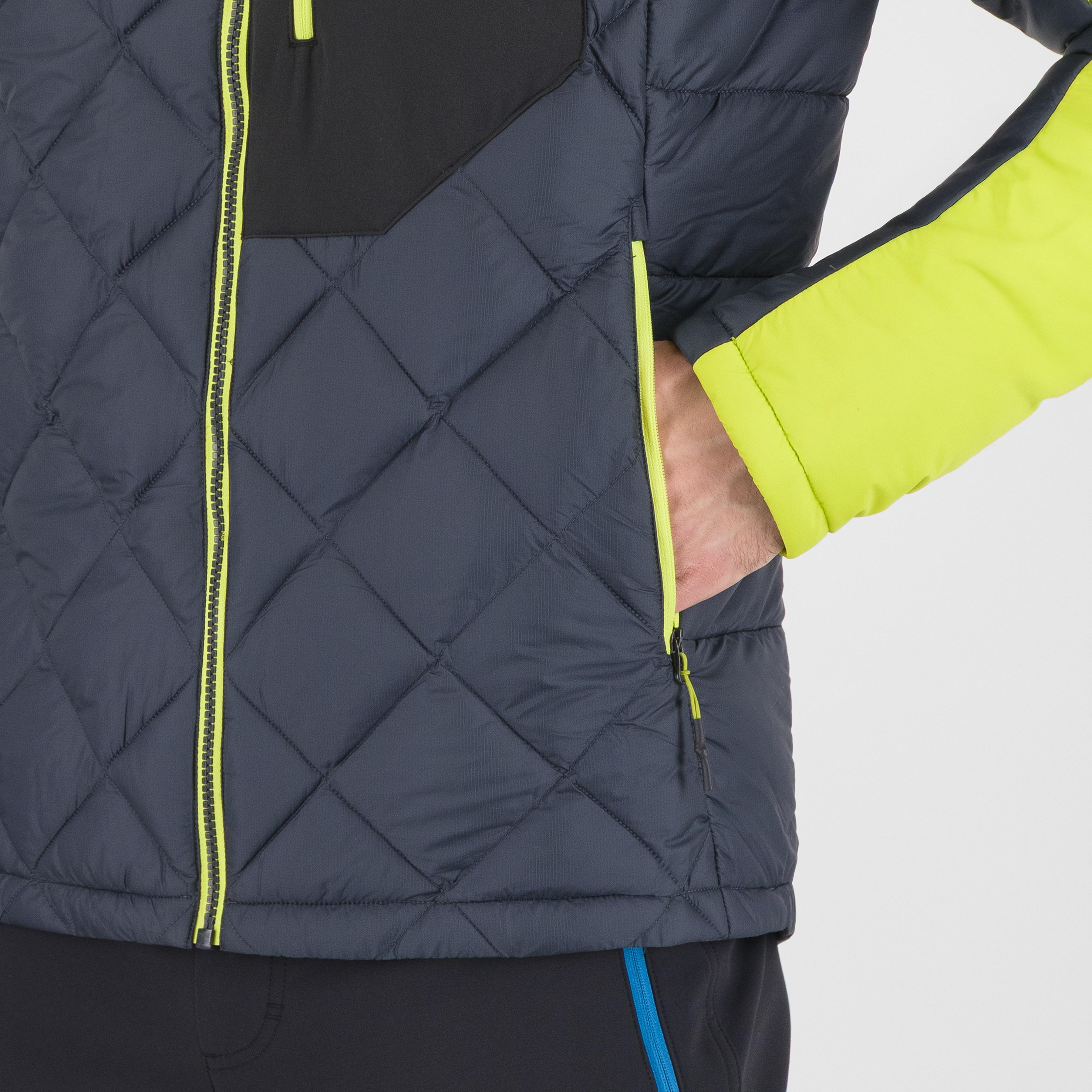 Lastei up jacket - woodl.gray/acid lime - karpos