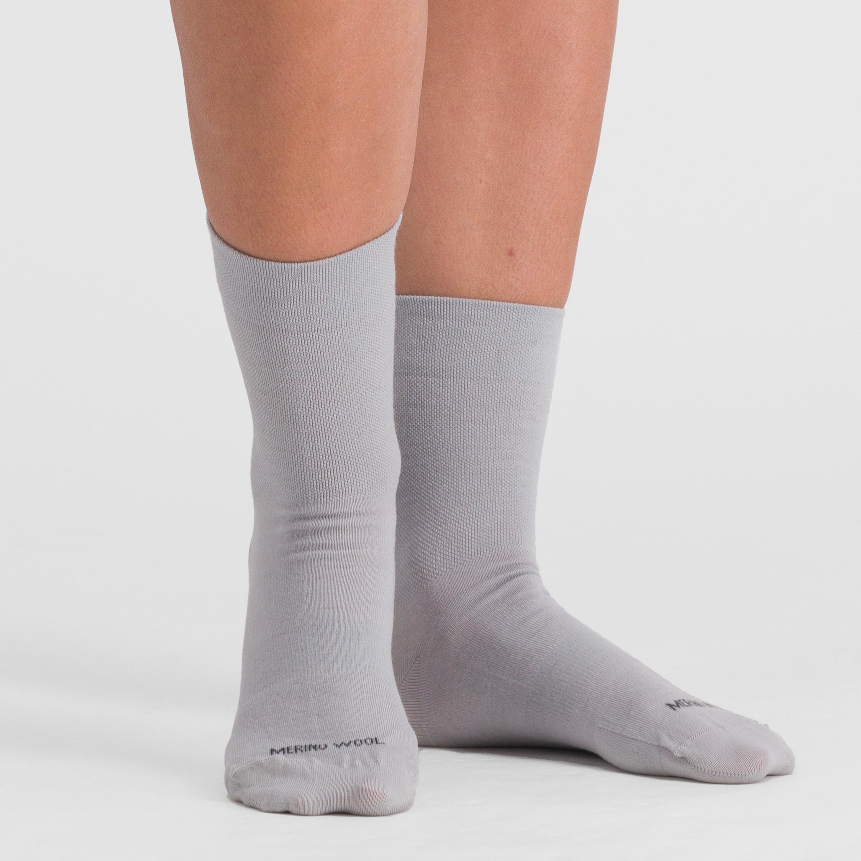 Matchy wool woman socks - ash gray - sportful