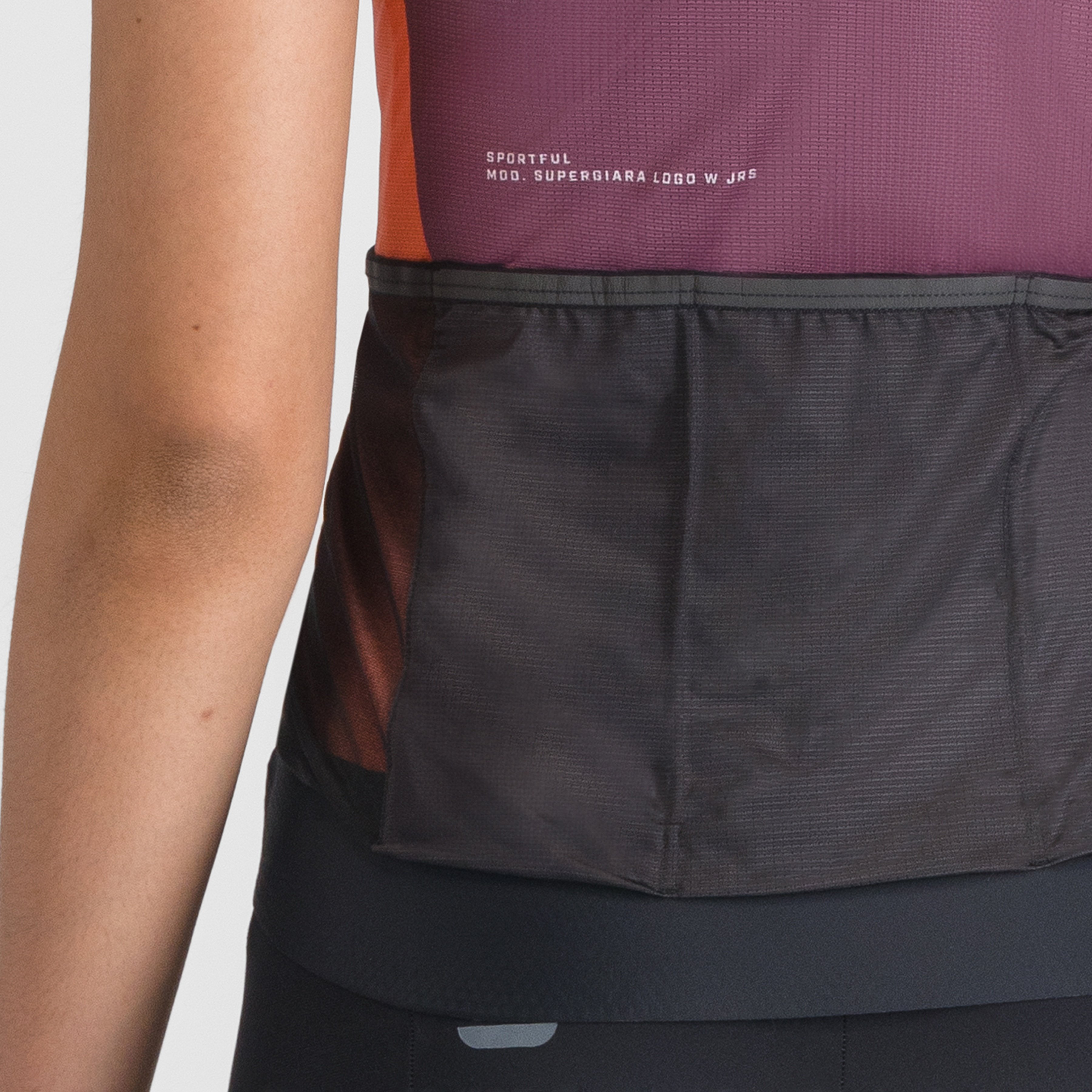 Supergiara logo w jersey - bordeaux/abbey stone - sportful