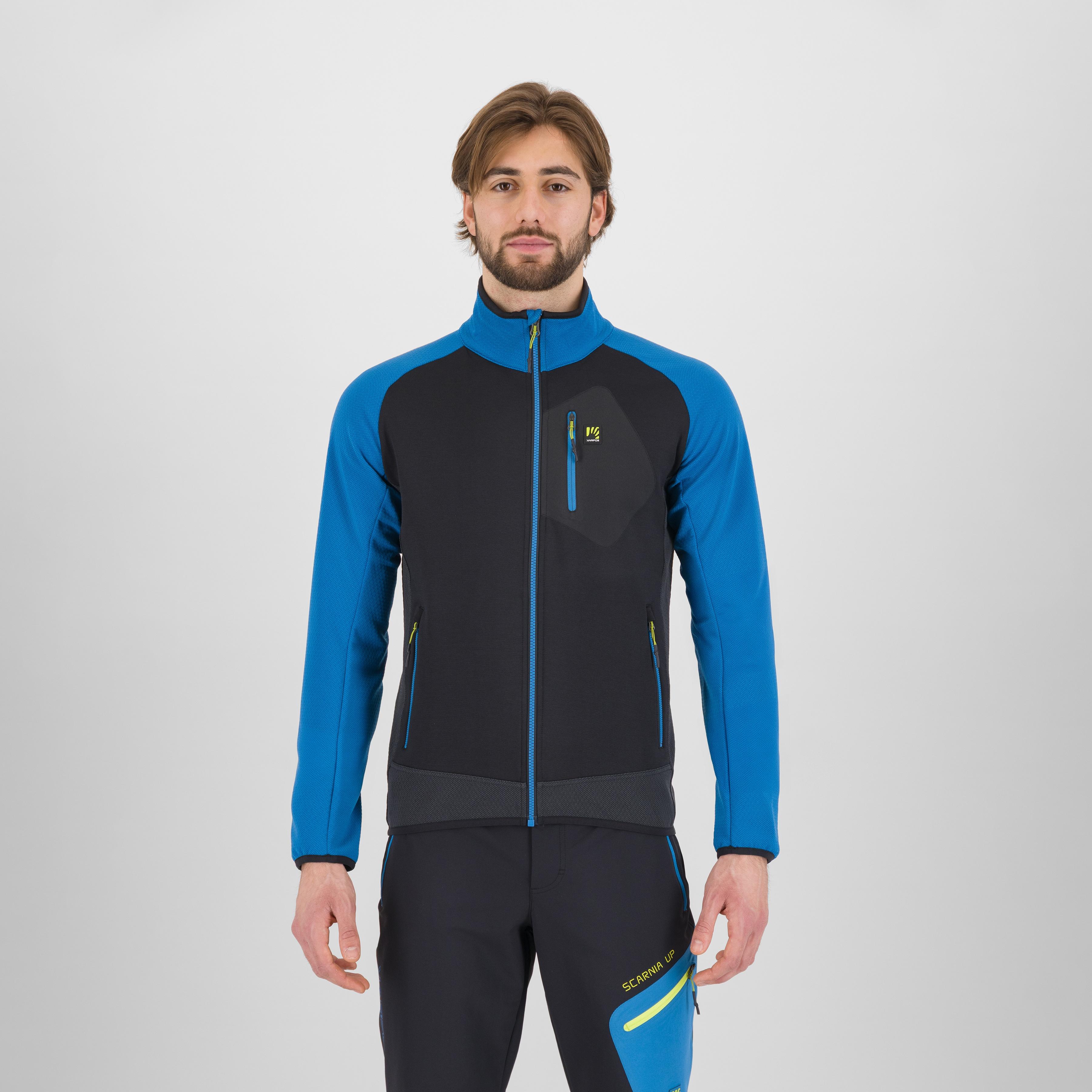 Odle  fleece - black/deep water - karpos