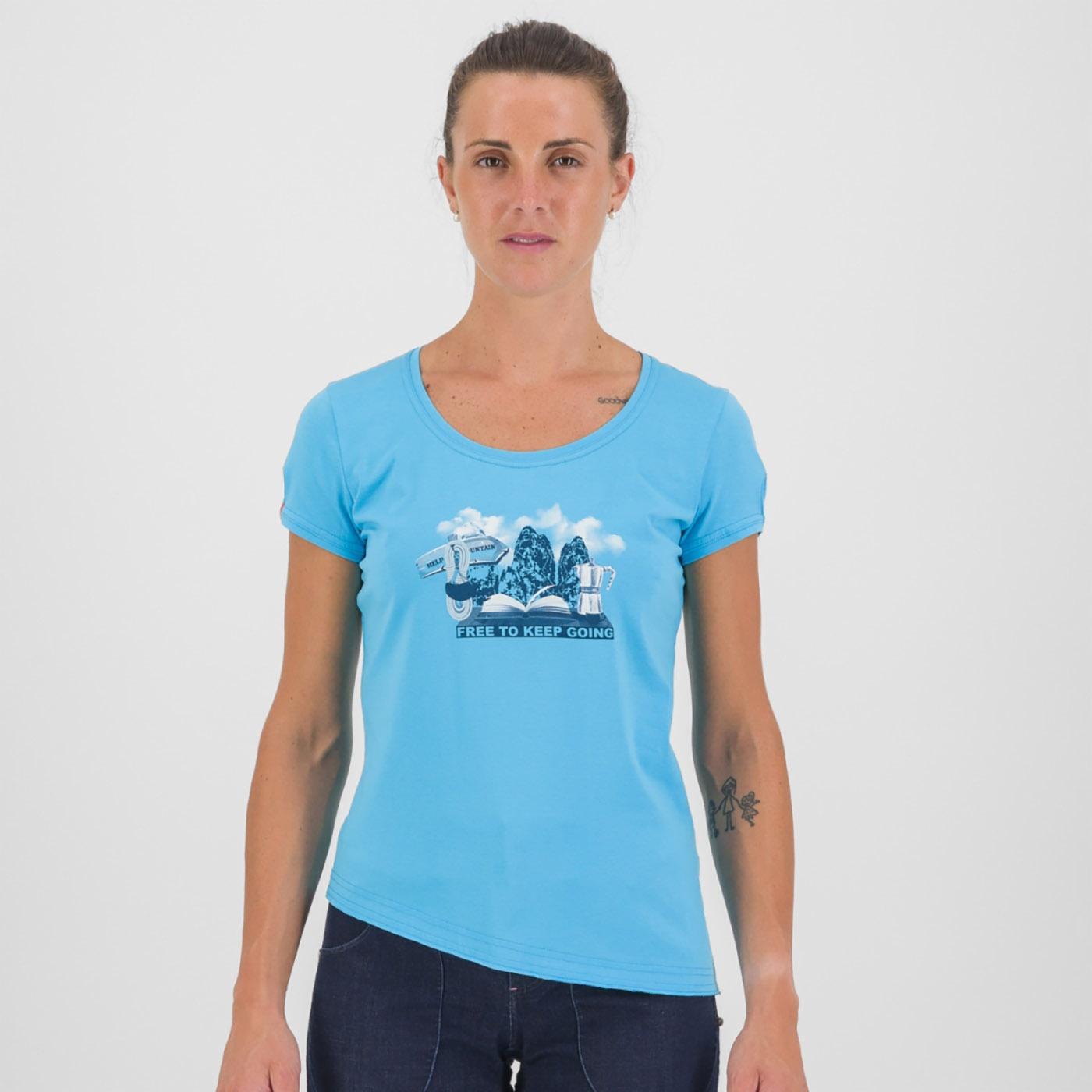 Anemone evo w t-shirt - blue atoll - karpos