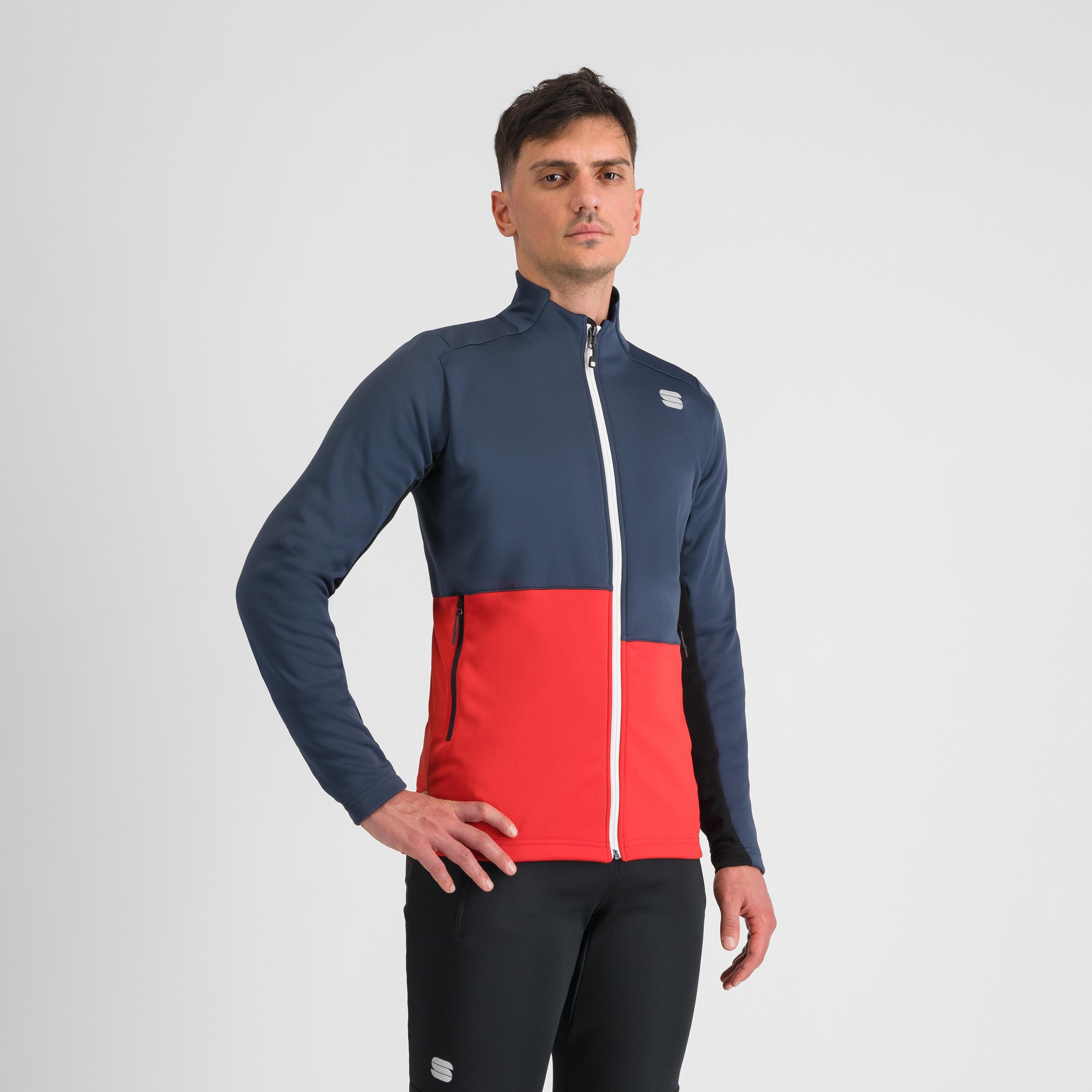 Engadin jacket - galaxy blue/tango red - sportful