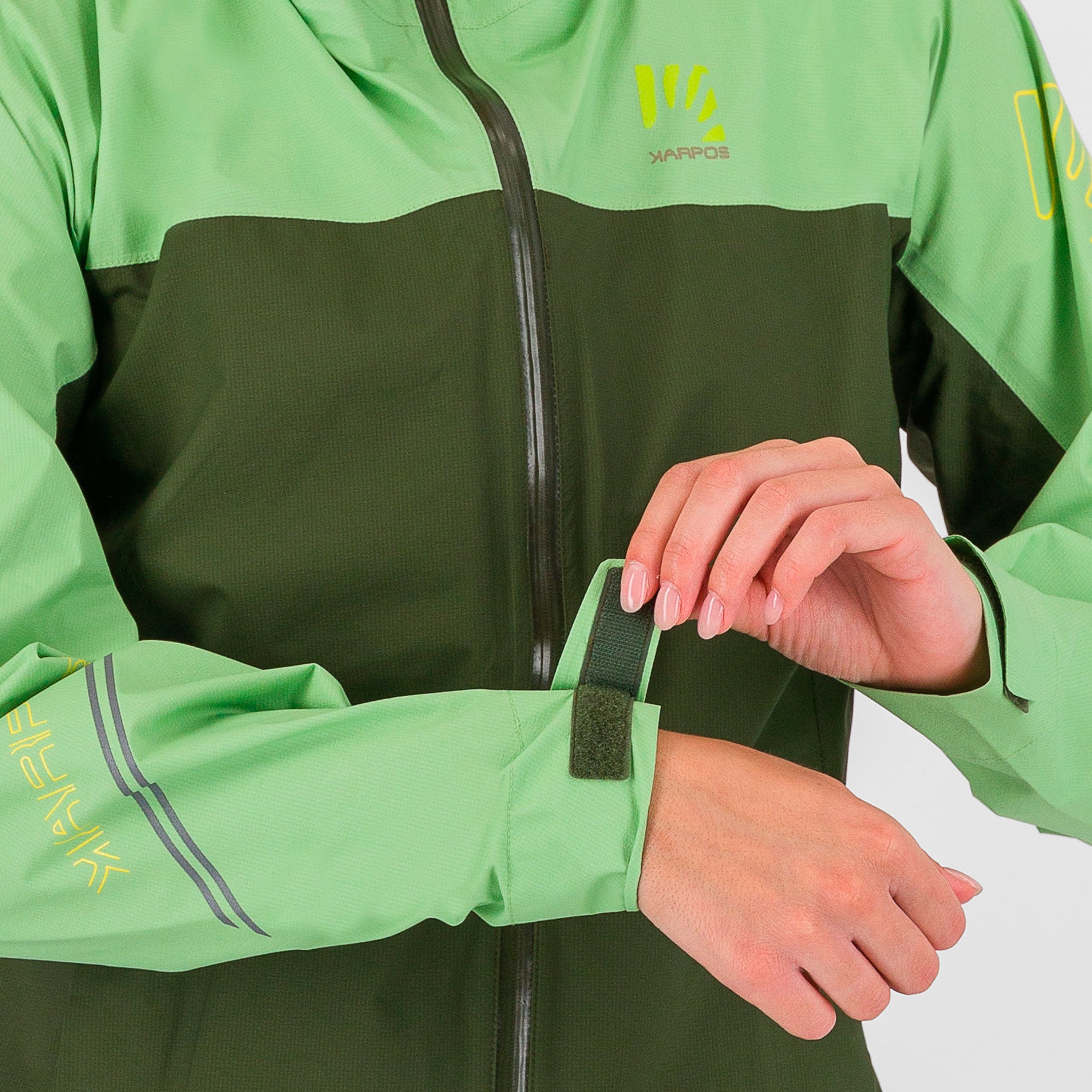 Lot rain w jacket - arcadian/rifle green - karpos