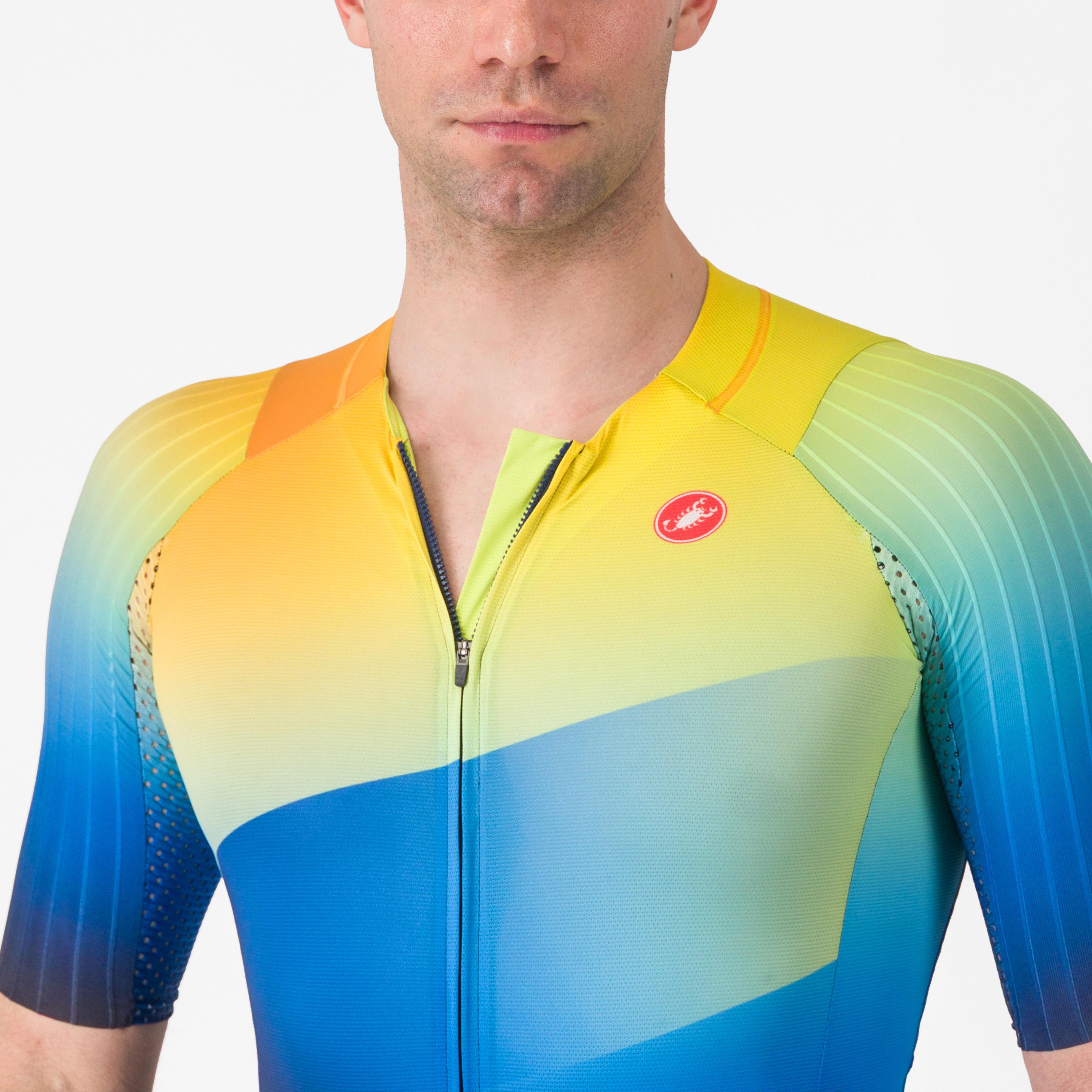 Free speed 3 race top - belgian blue/multicolor vivid - castelli