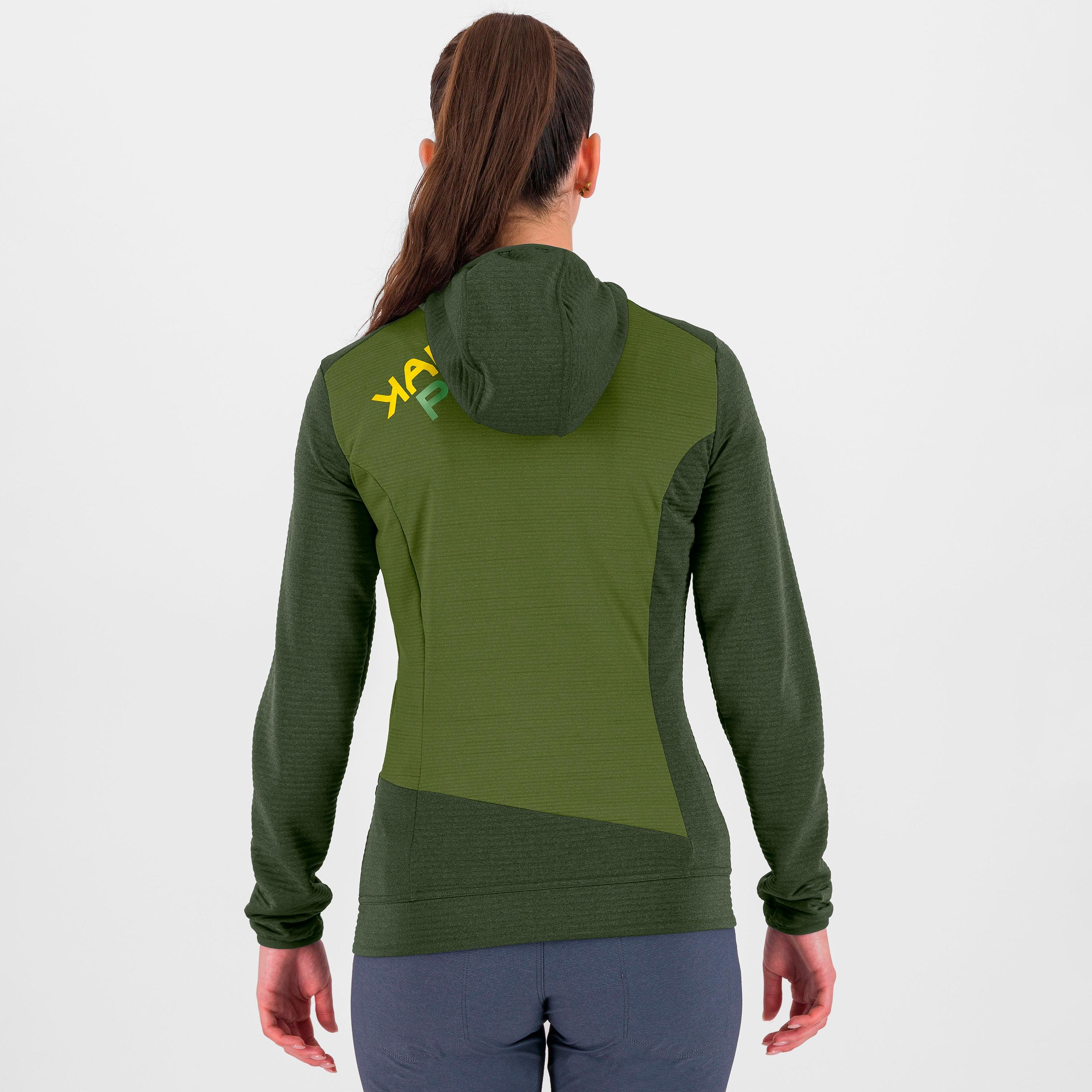 Nuvolau w fleece - rifle green/cedar green - karpos