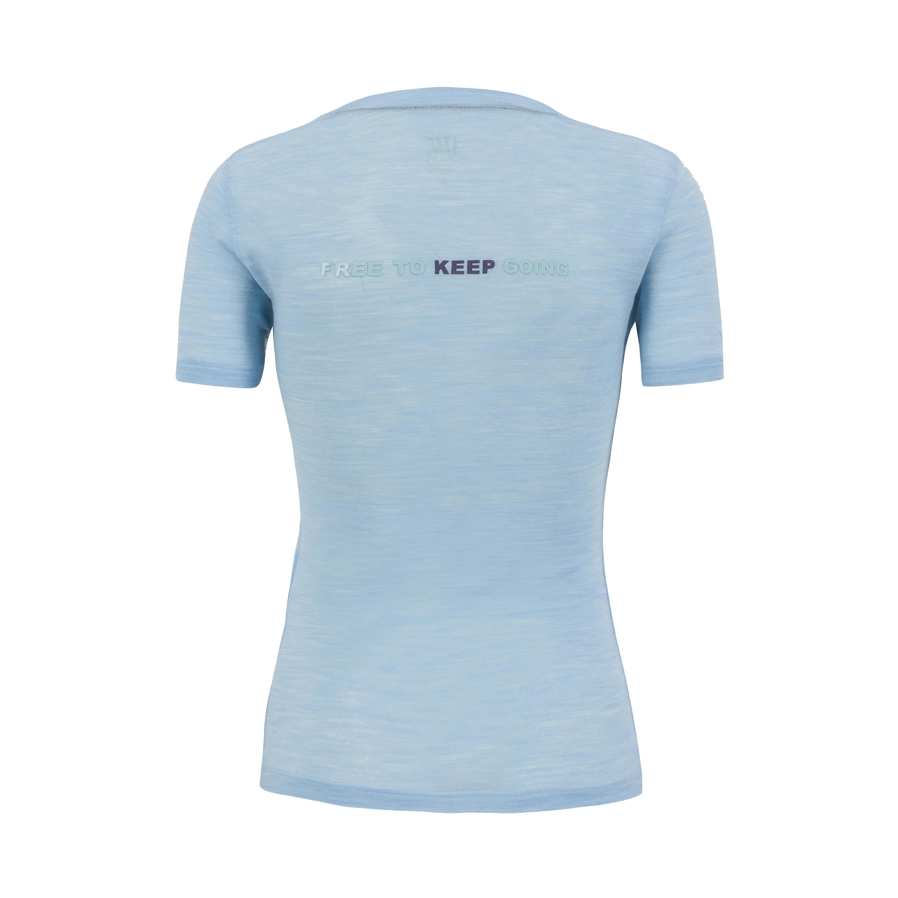 Coppolo merino w t-shirt - aquamarine - karpos