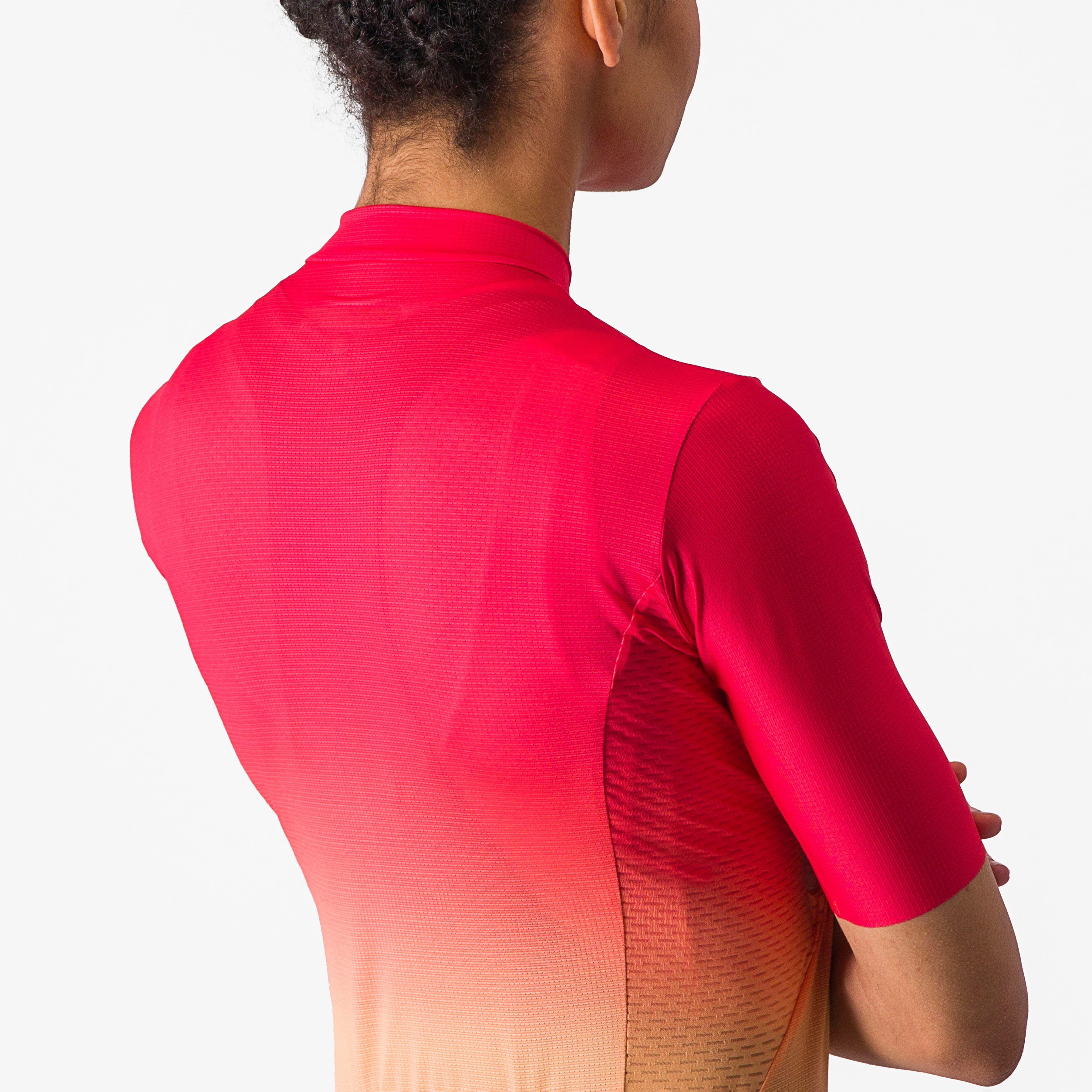 Salita jersey - hibiscus/soft orange-white - castelli