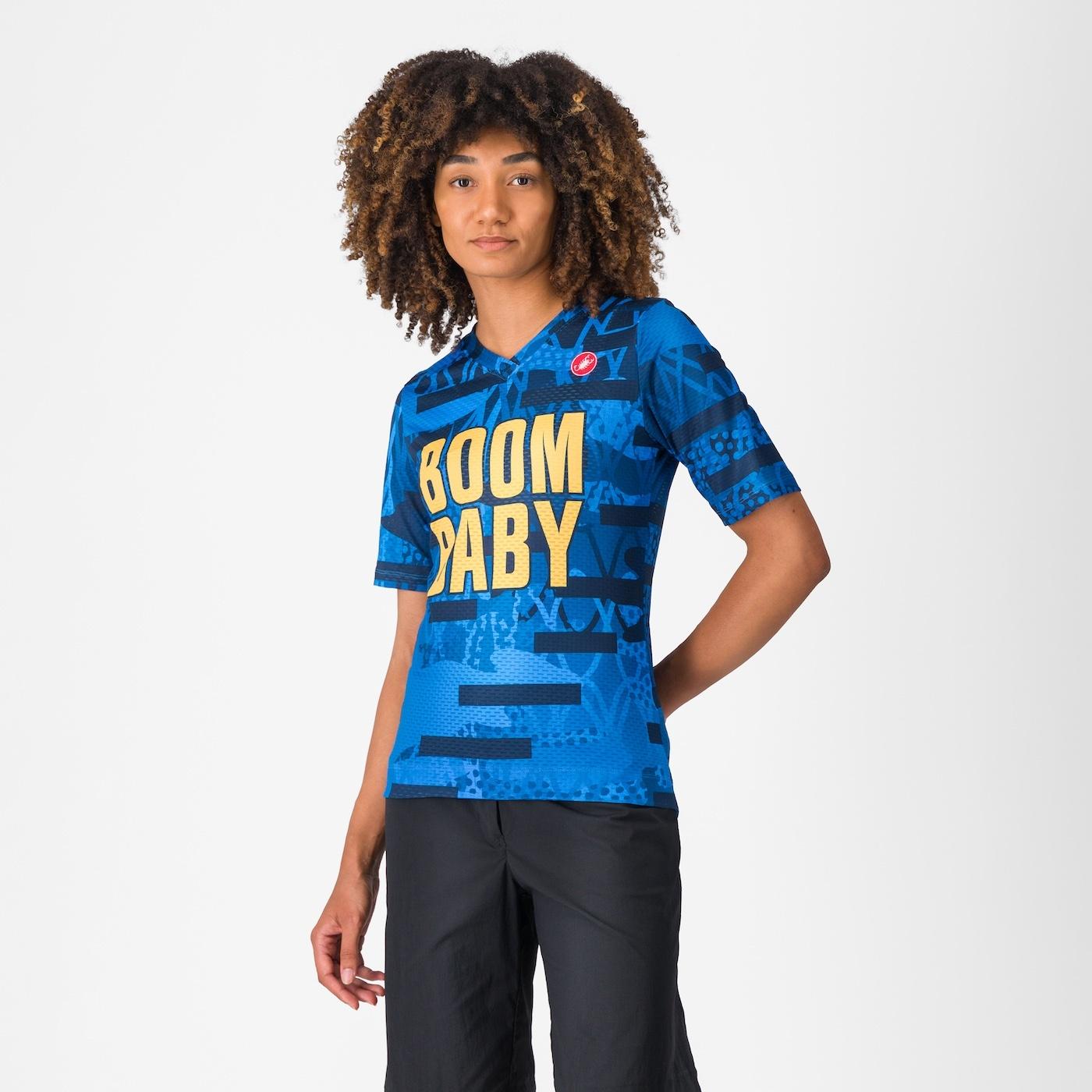 Boombaby 2 w trail jersey - blue/gold - castelli