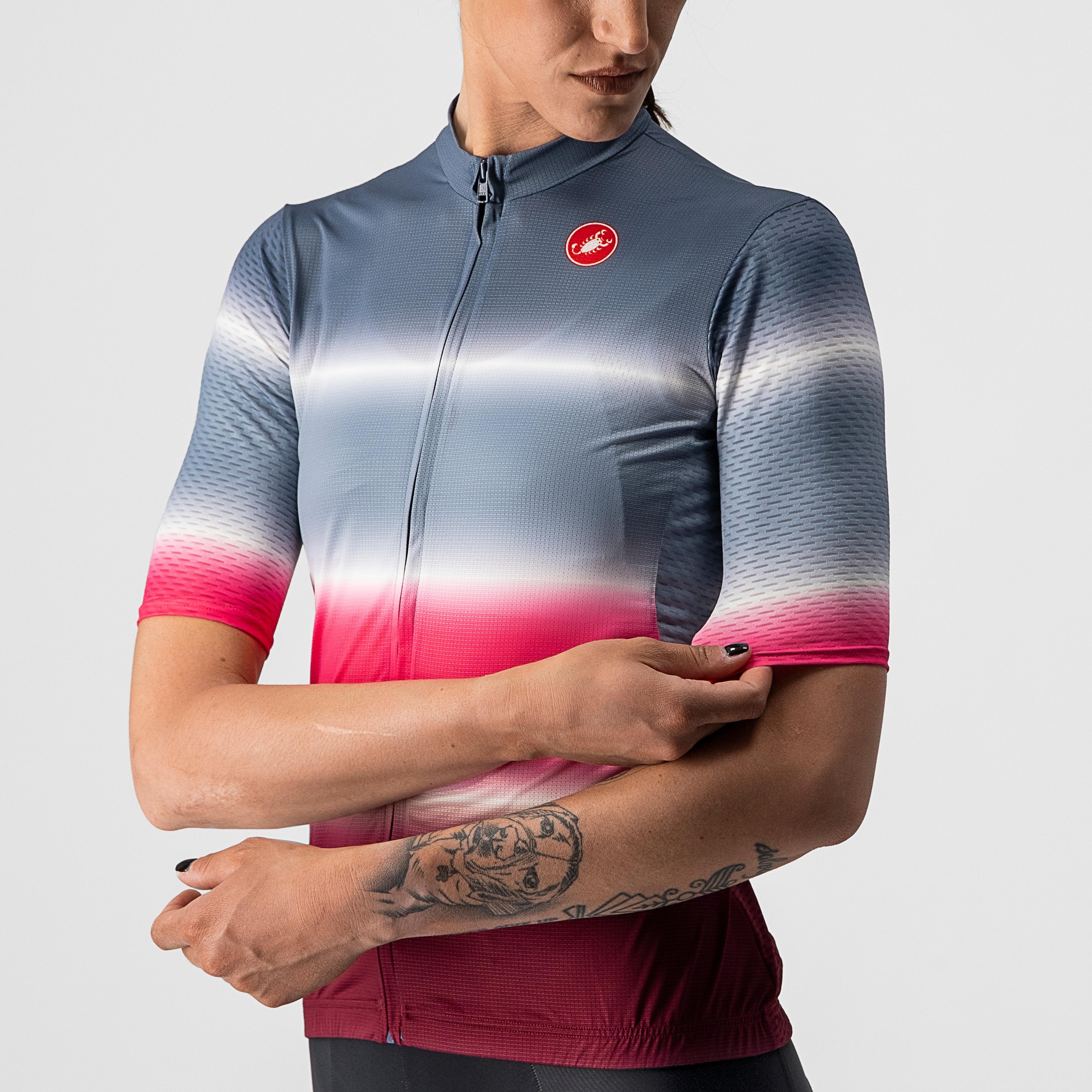 Dolce jersey - light steel blue/bordeaux - castelli