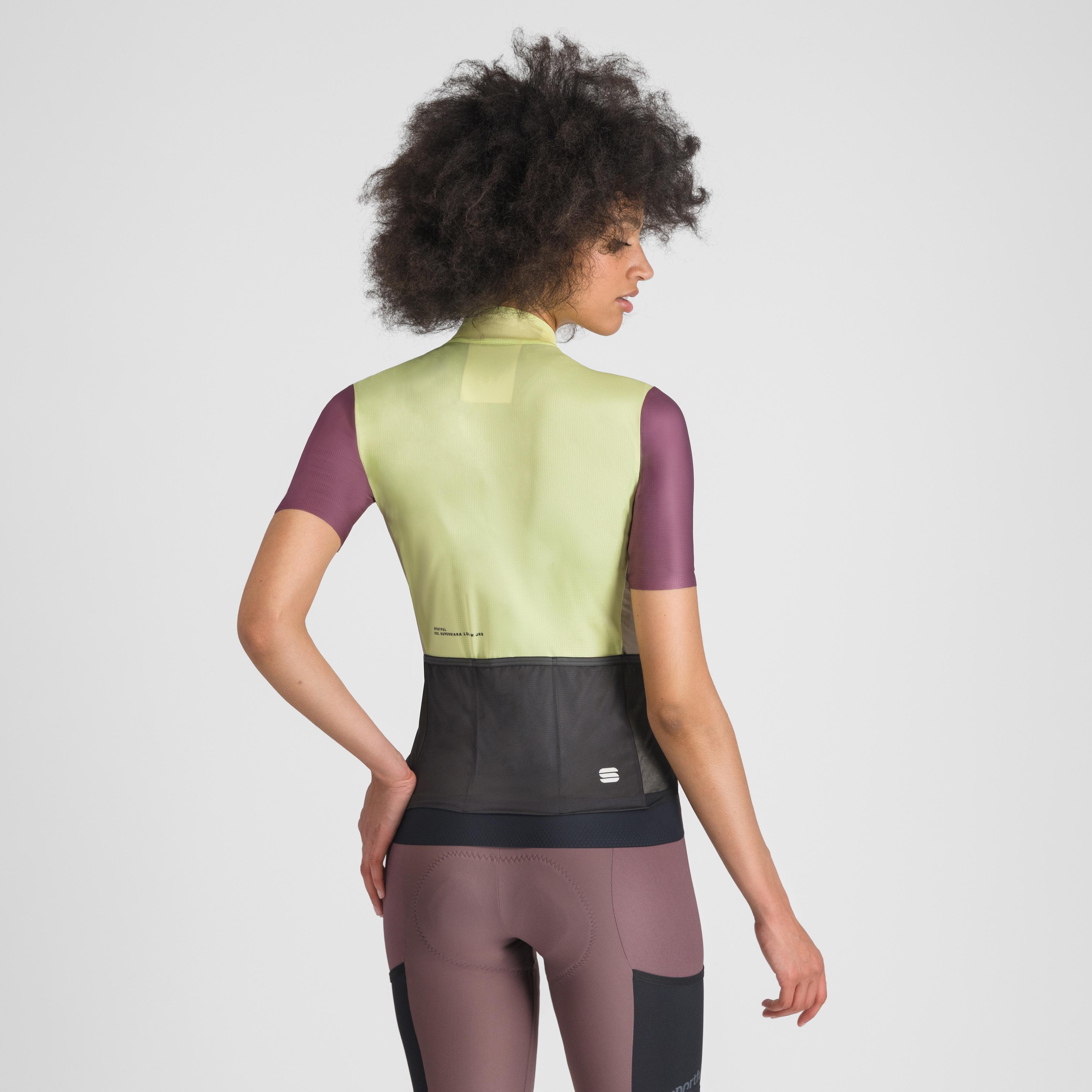 Supergiara logo w jersey - shadow lime/bordeaux - sportful