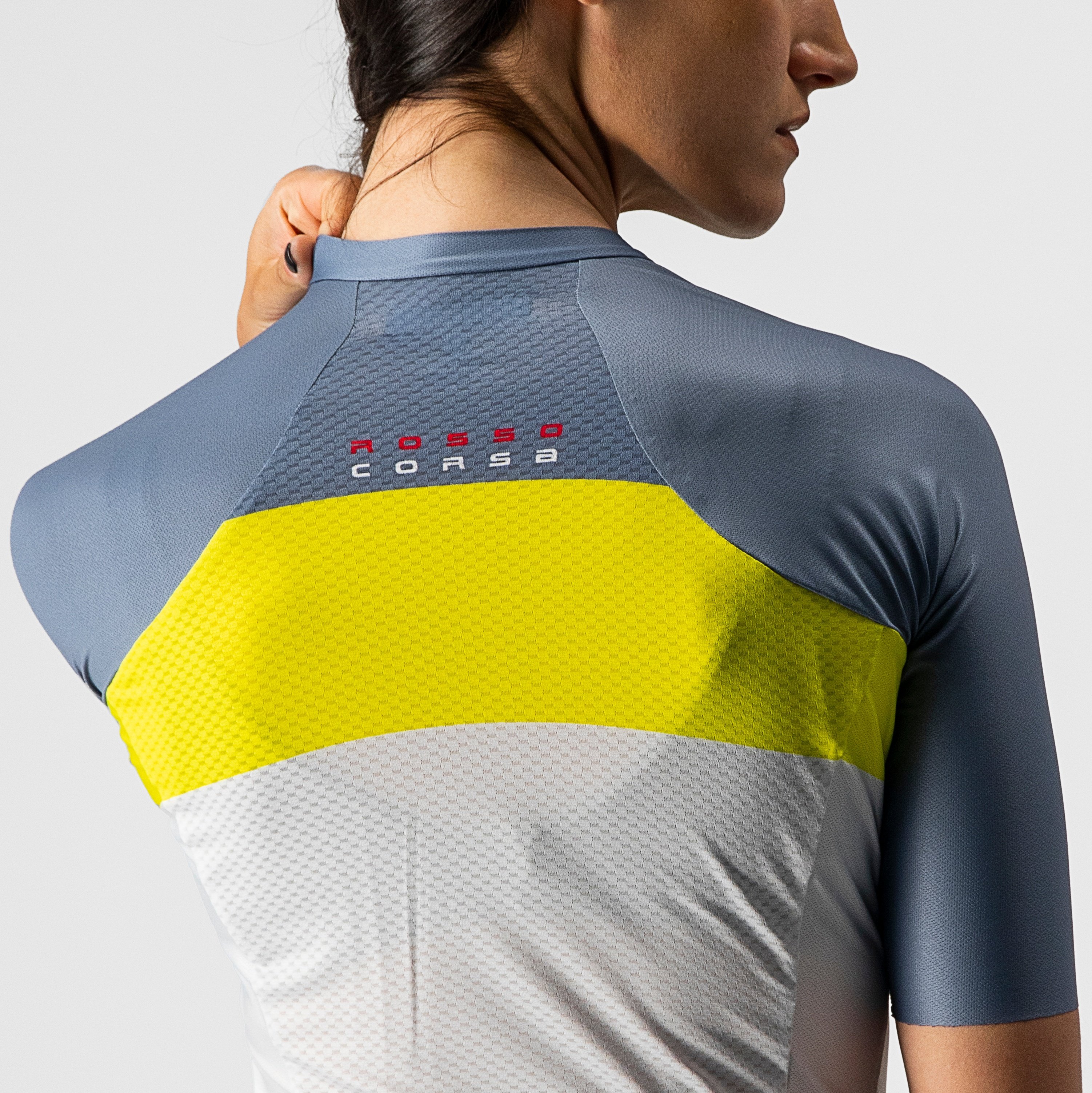 Aero pro w jersey - silver gray/sulphur-light stee - castelli