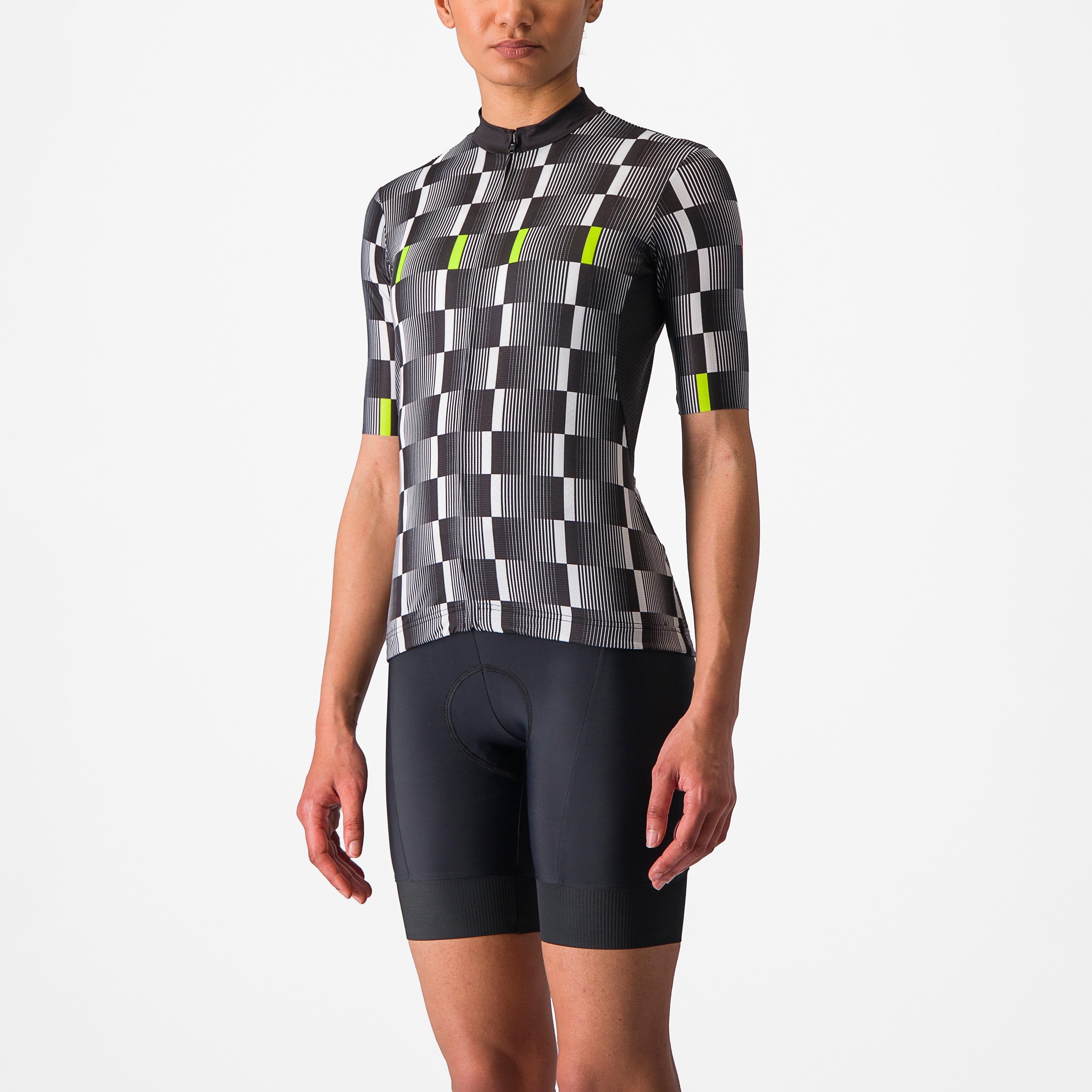 Dimensione jersey - black/white-electric lime - castelli