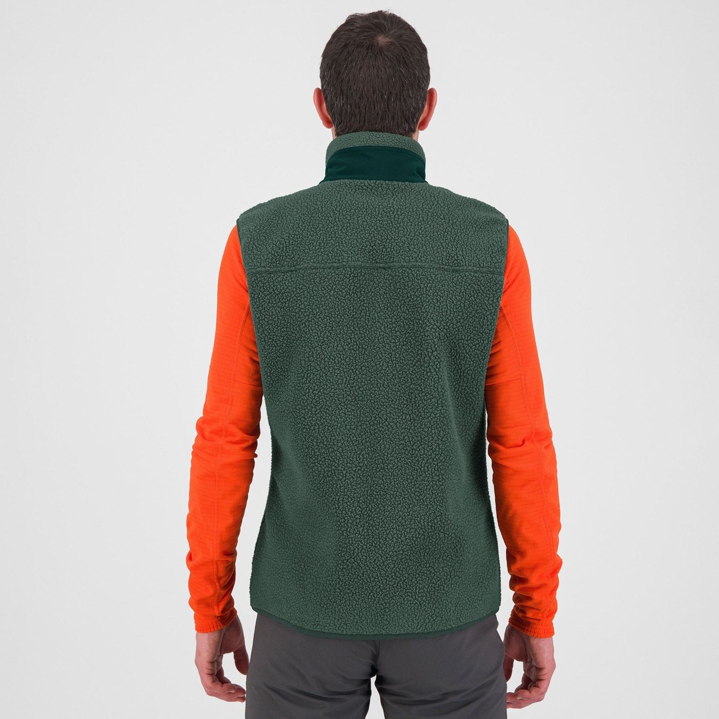 80's fleece vest - jungle green/forest - karpos