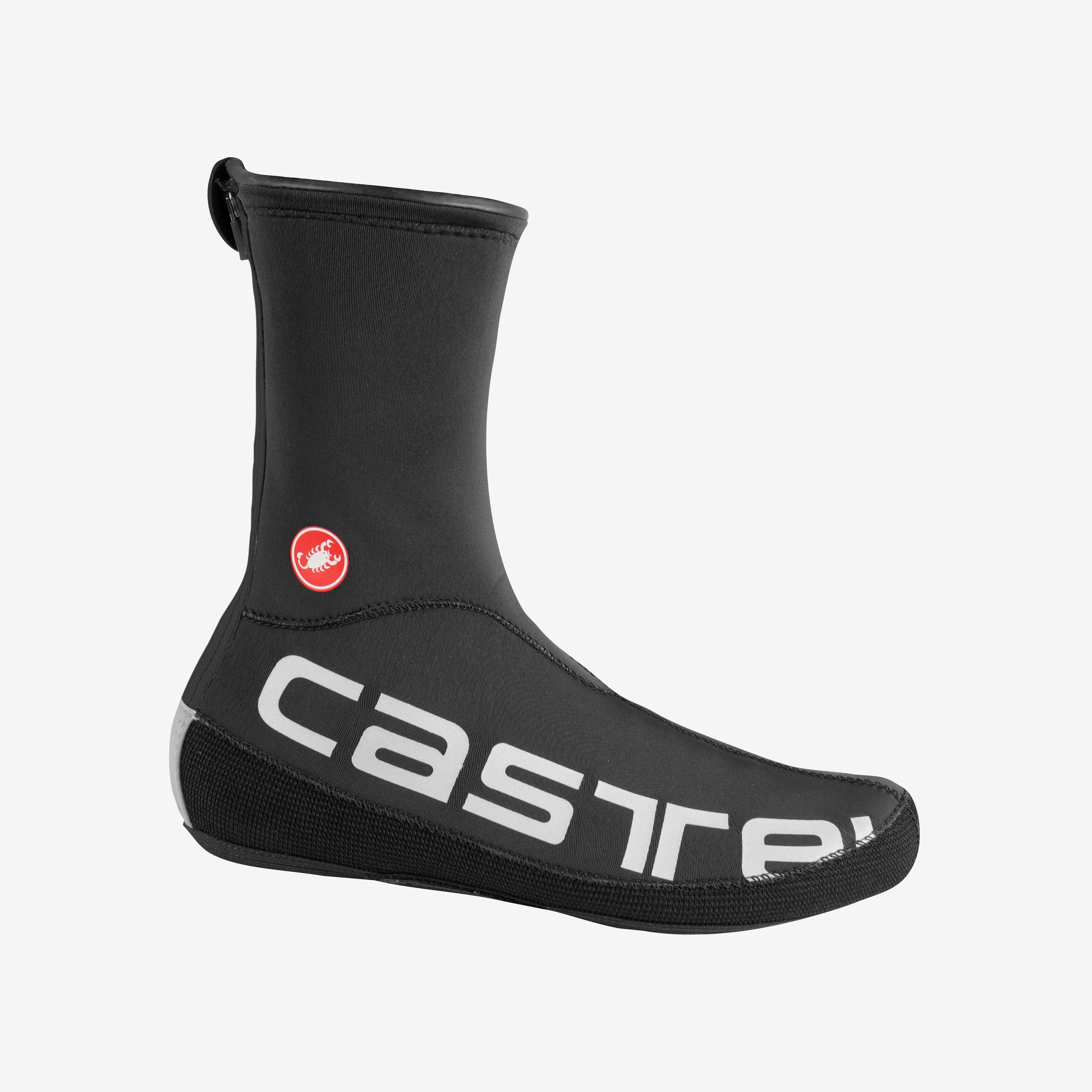 Diluvio ul shoecover - black/silver reflex - castelli