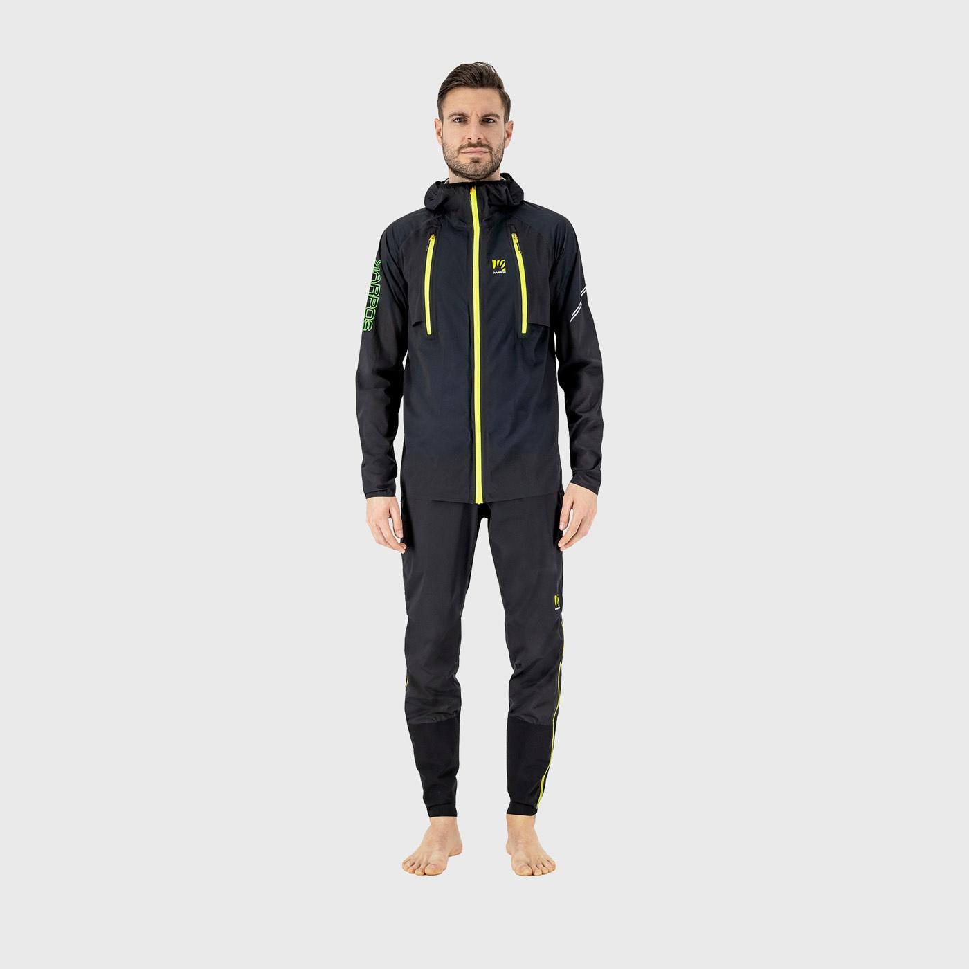 Lavaredo rain jacket - black/green fluo - karpos