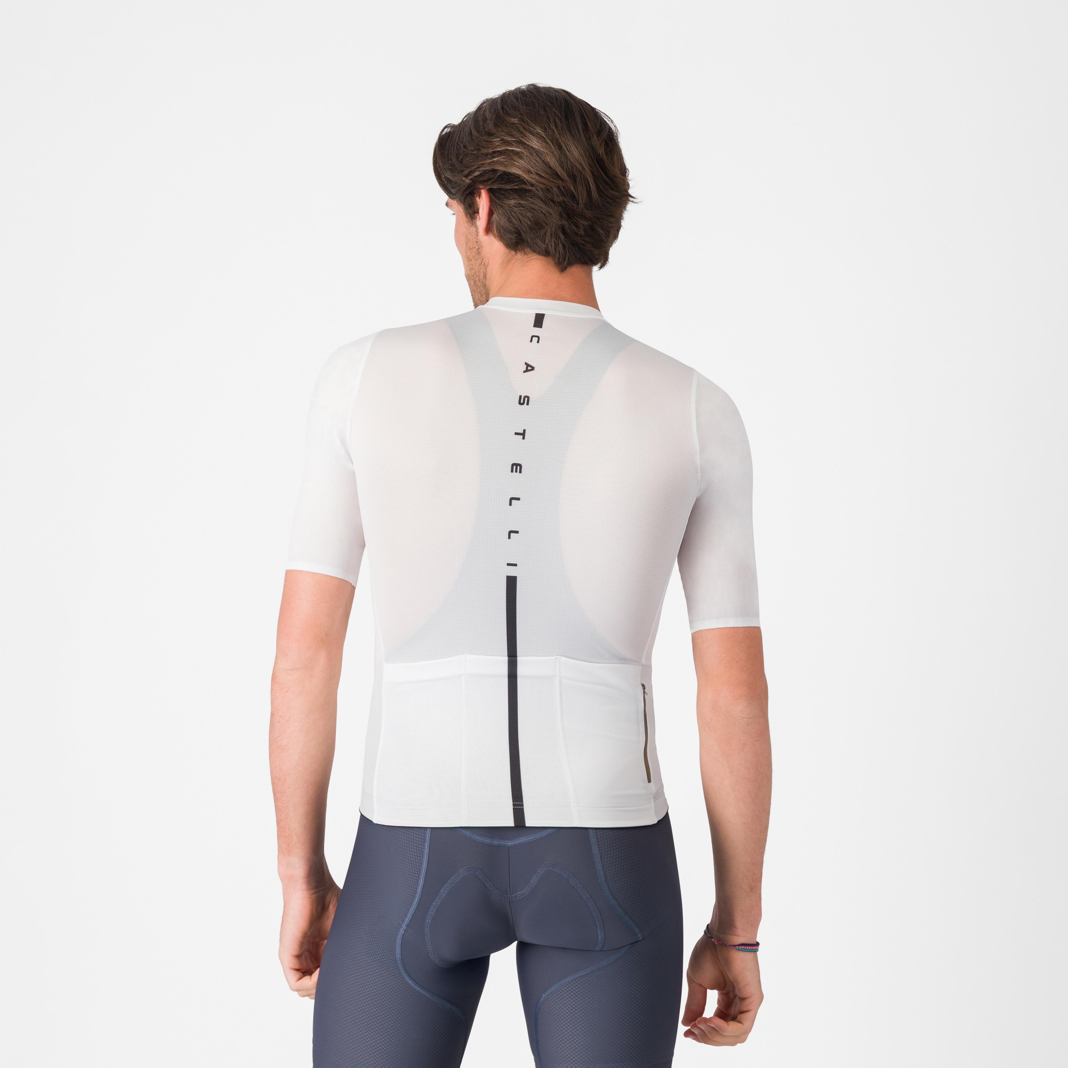 Drittone logo jersey - white/black - castelli