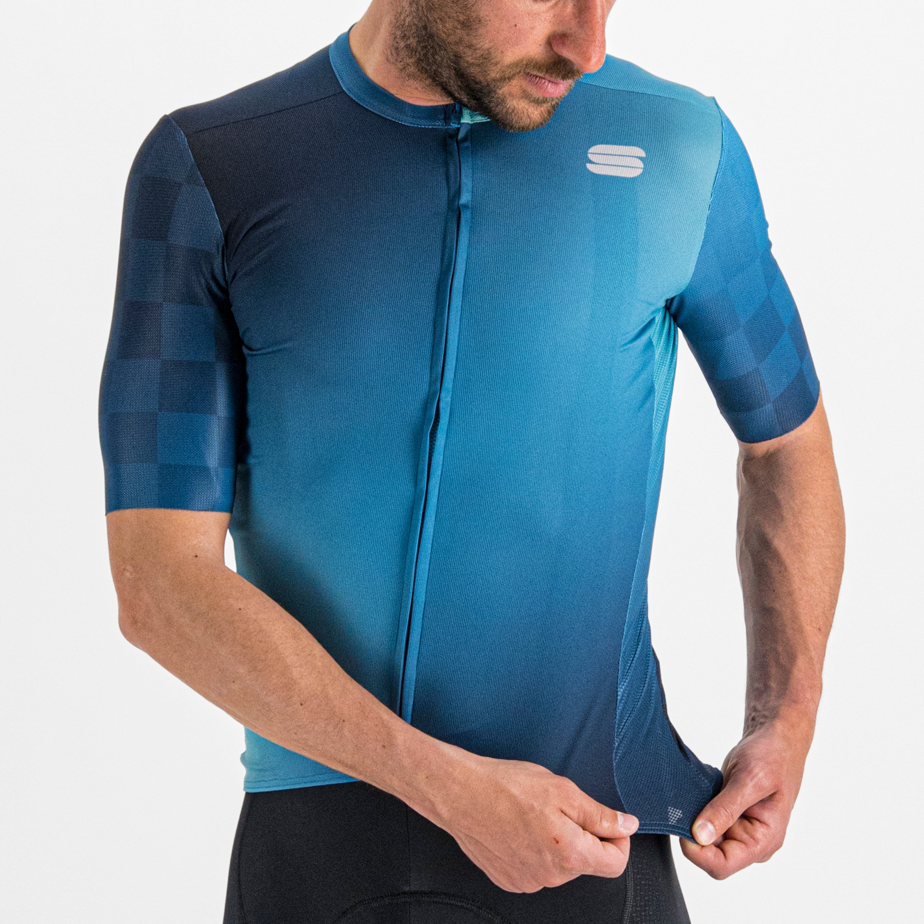 Rocket jersey - berry blue juniper blue galaxy - sportful
