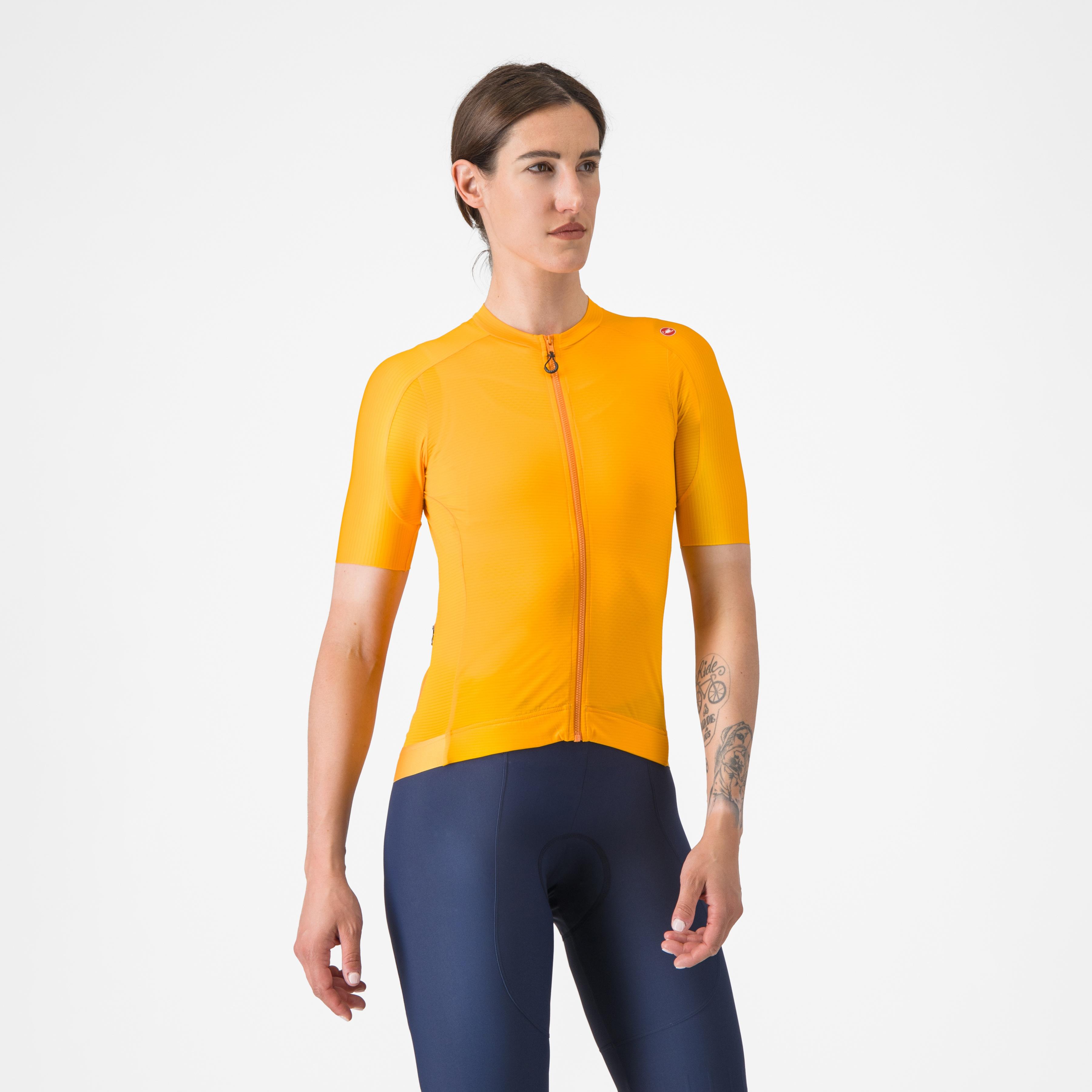 Espresso  w jersey - vivid orange - castelli